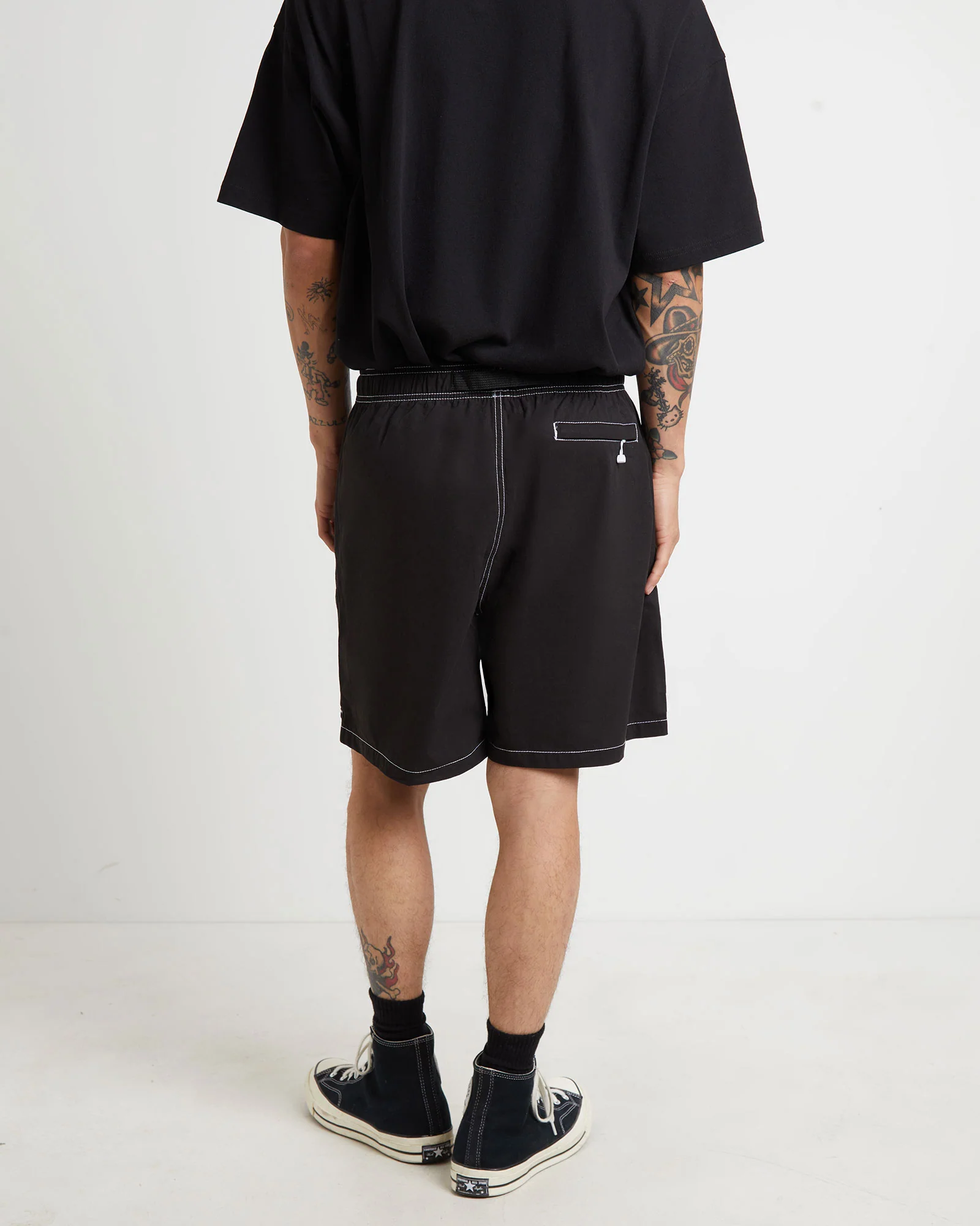 Ripstop Mountain Shorts in Black - Image 2