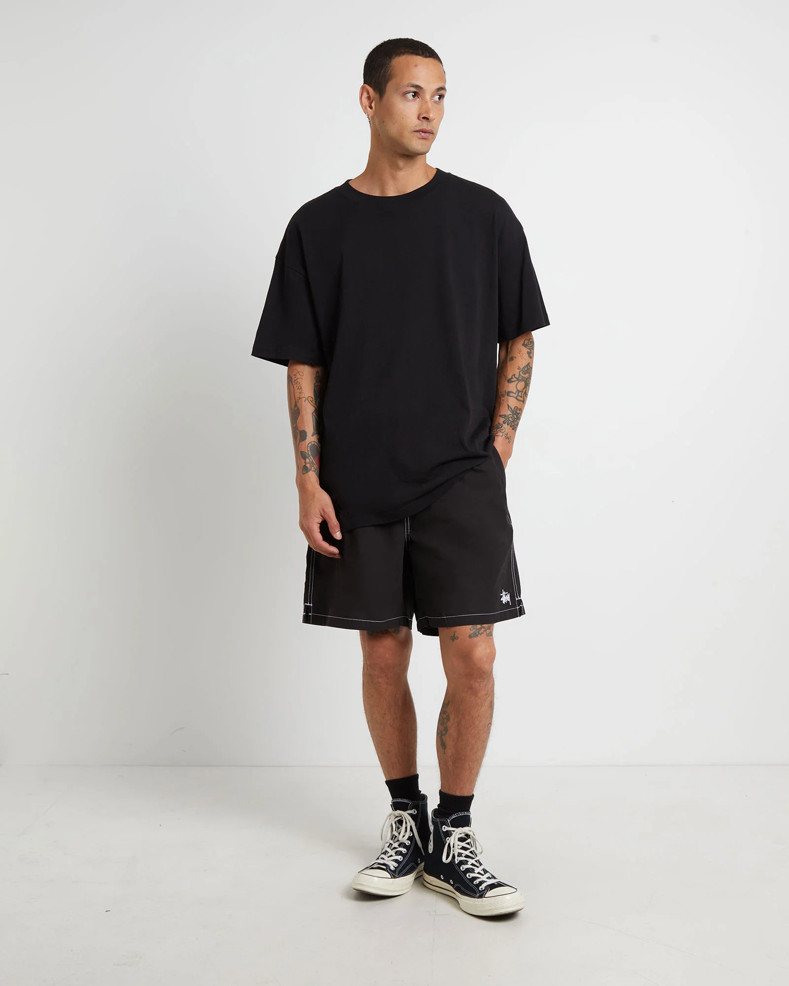 Ripstop Mountain Shorts in Black - Image 3