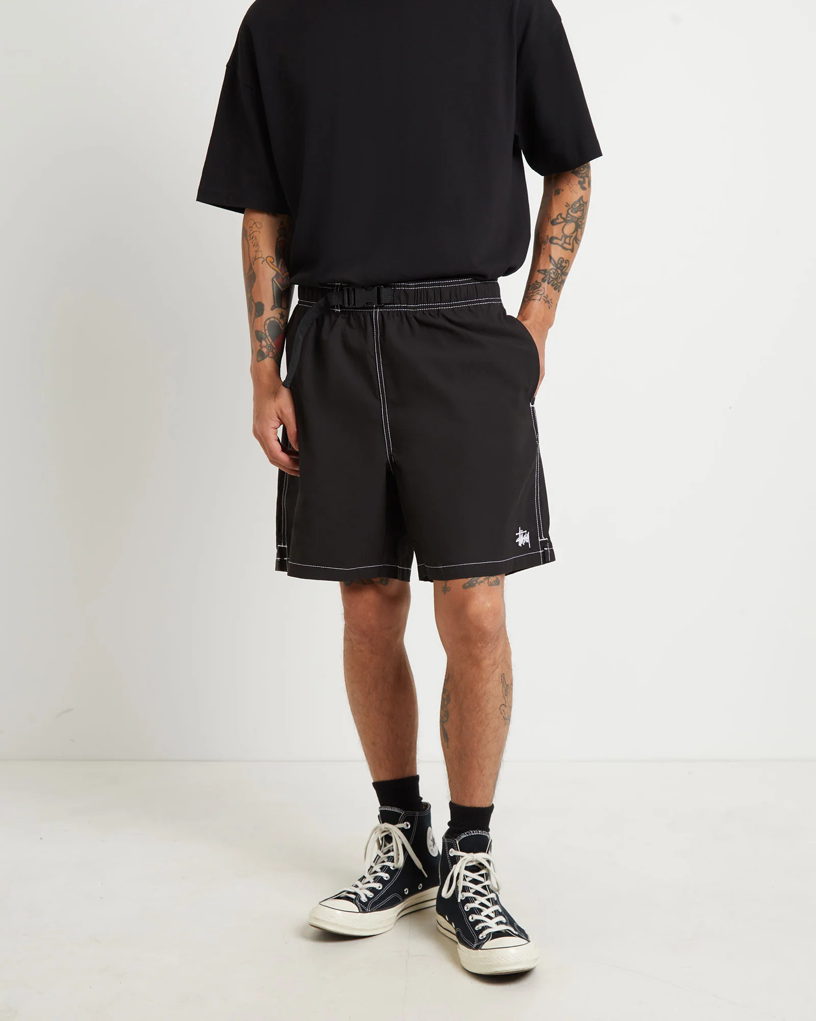 Ripstop Mountain Shorts in Black - Image 4