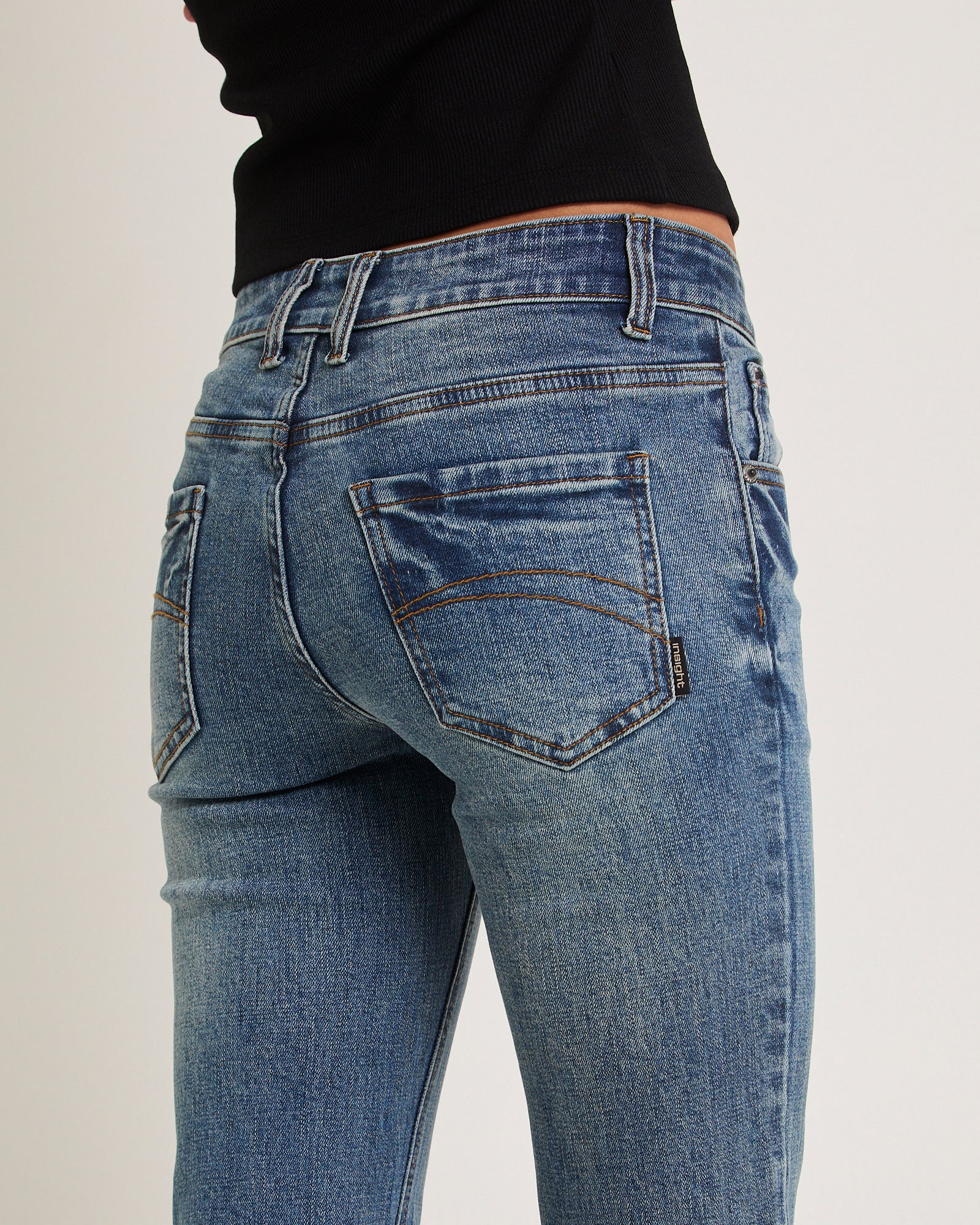 Rita Low Rise Flare Denim Jeans - Image 5