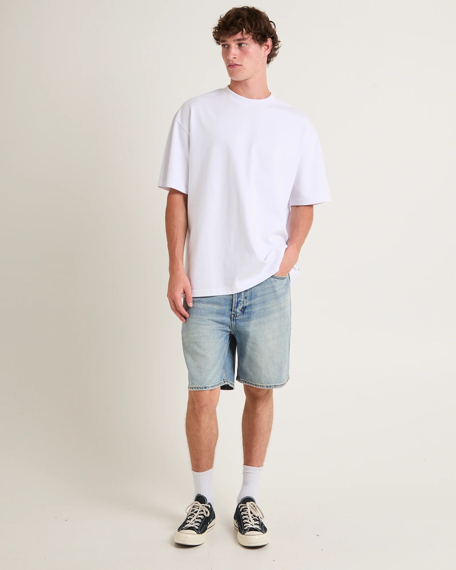 River Relaxed Denim Shorts - Image 3