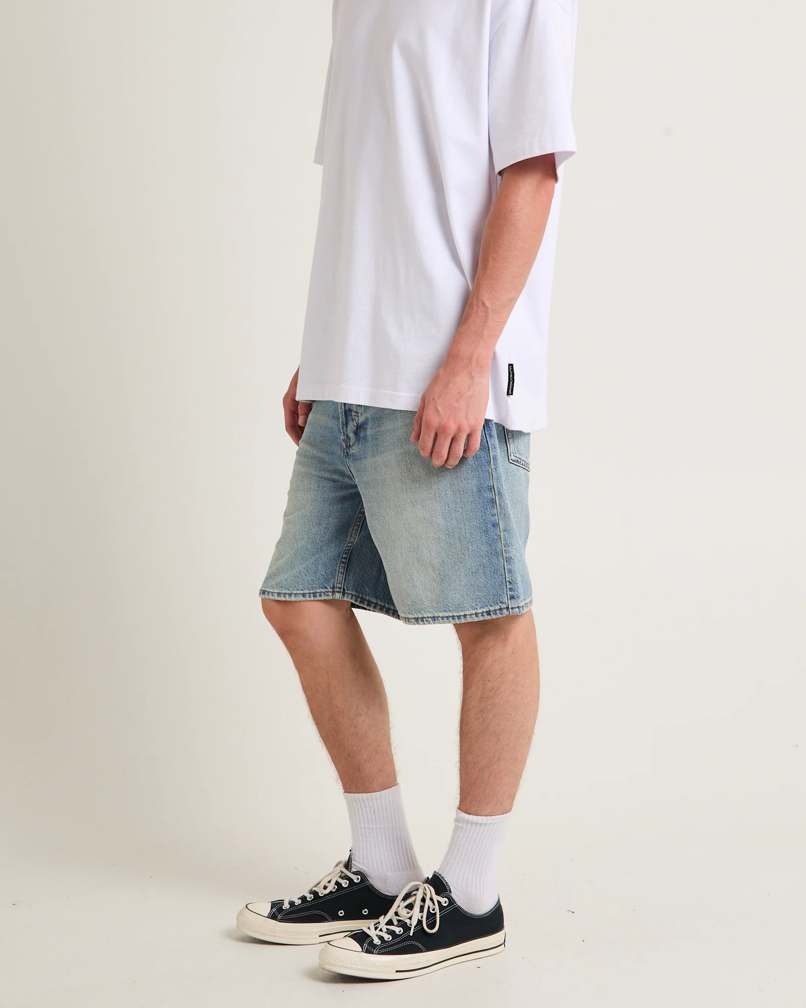 River Relaxed Denim Shorts - Image 4