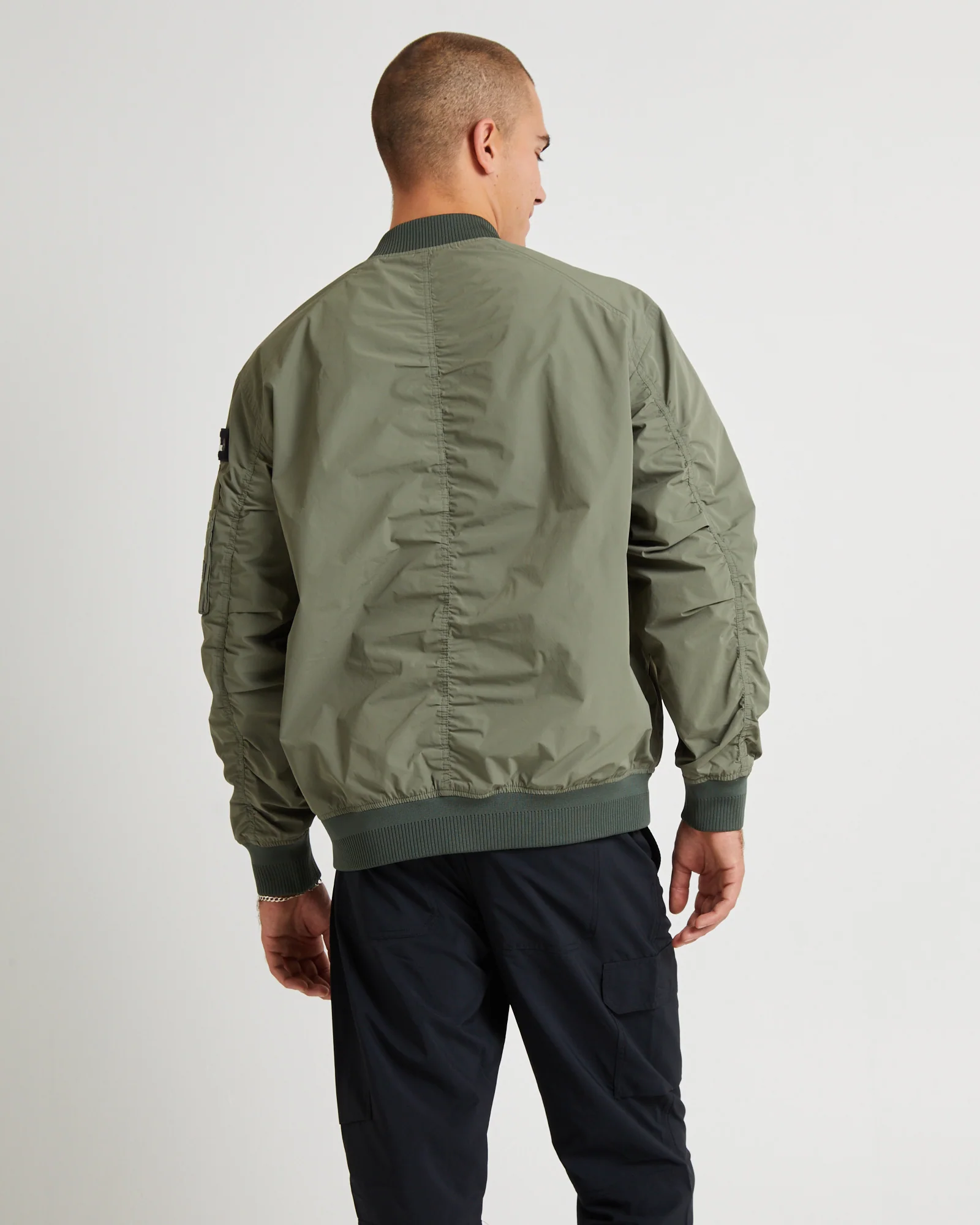 Romus Utility Aviator Jacket Lichen Khaki - Image 2