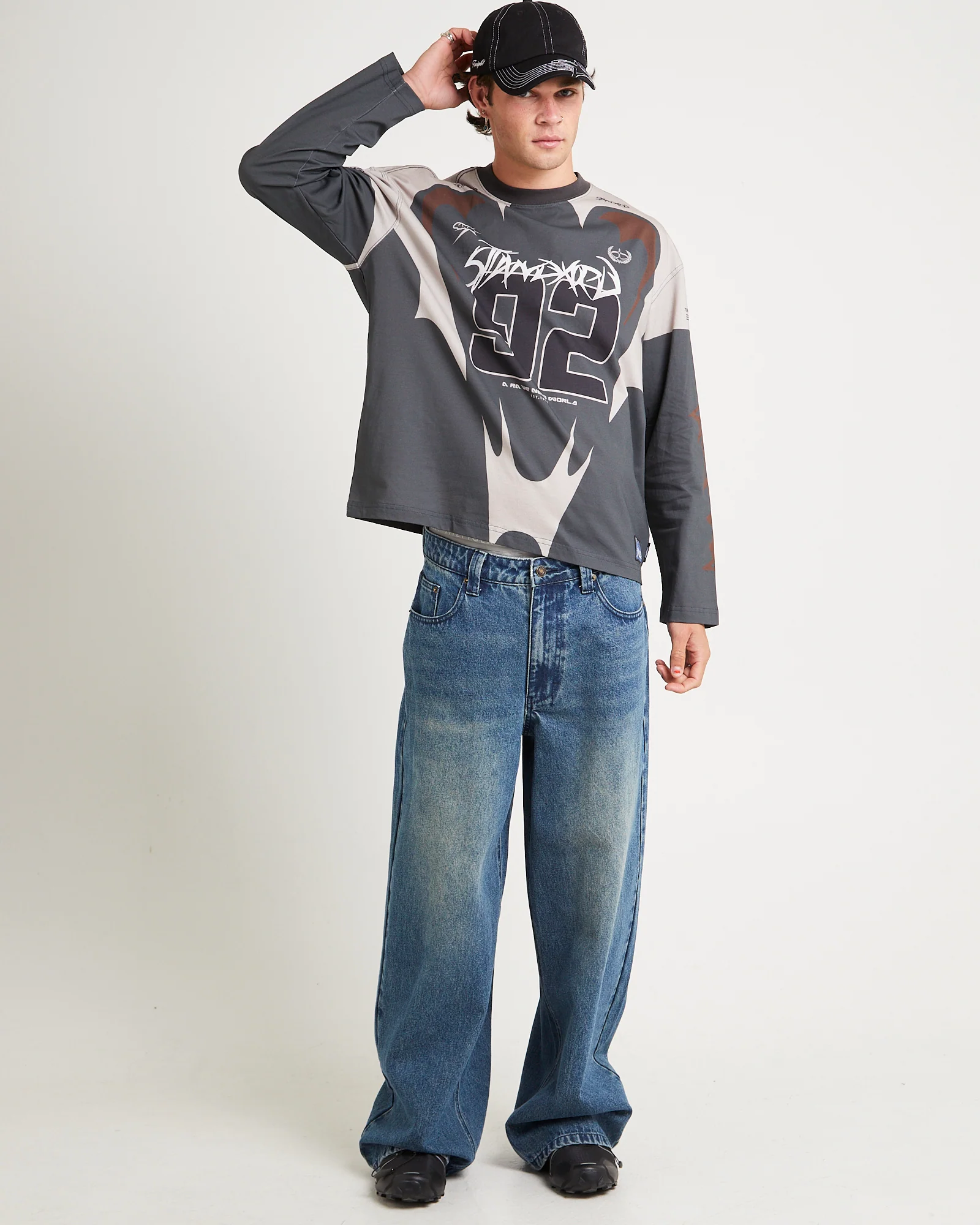 Rottweiler Moto Long Sleeve Jersey - Image 3