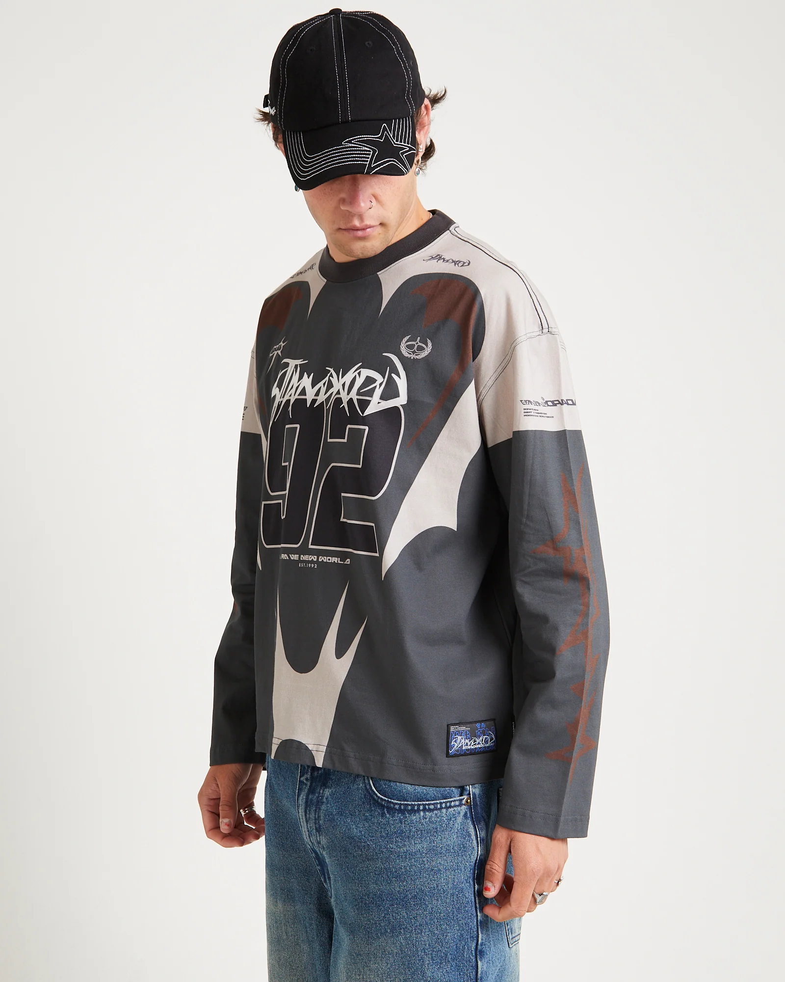 Rottweiler Moto Long Sleeve Jersey - Image 4