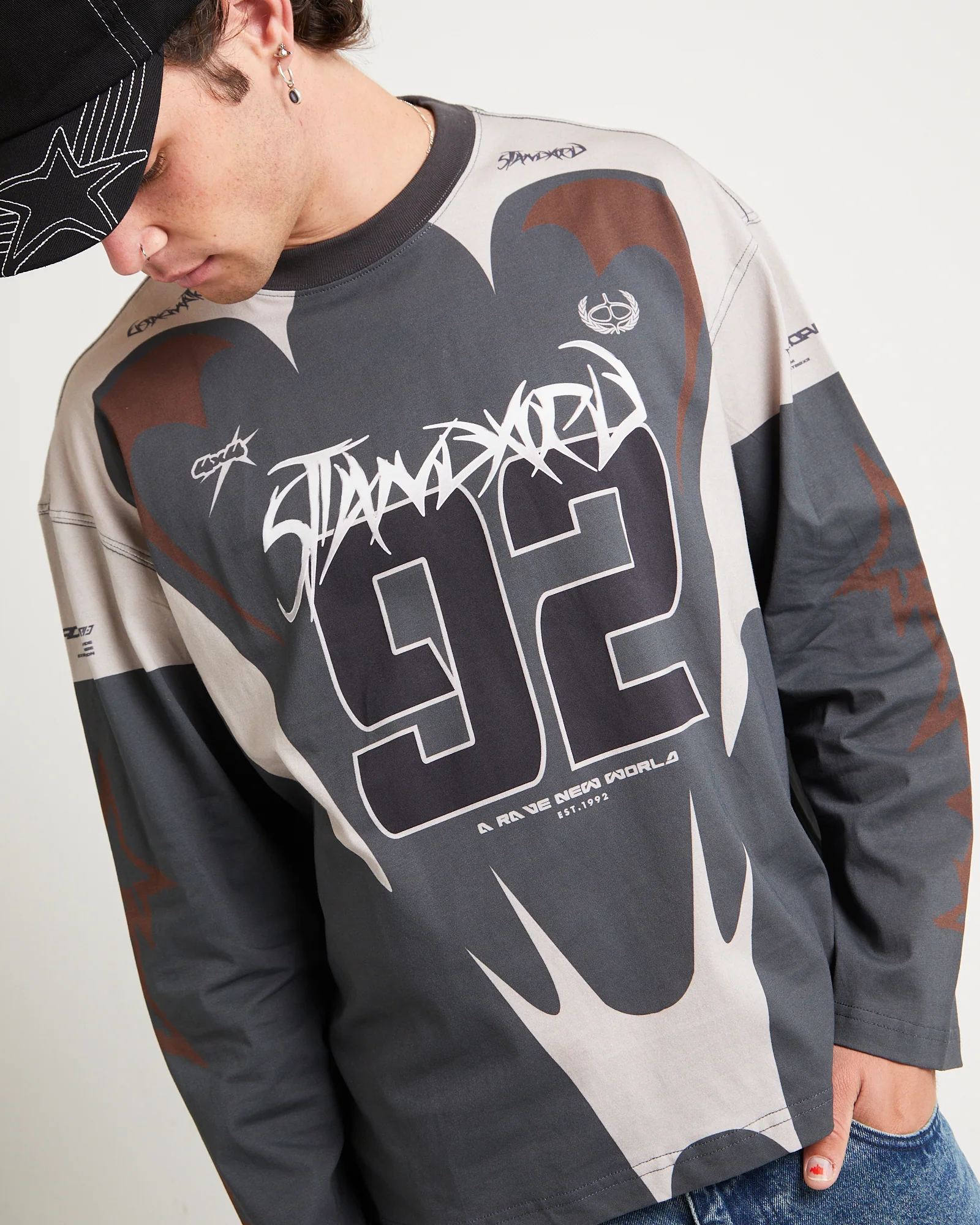 Rottweiler Moto Long Sleeve Jersey - Image 5