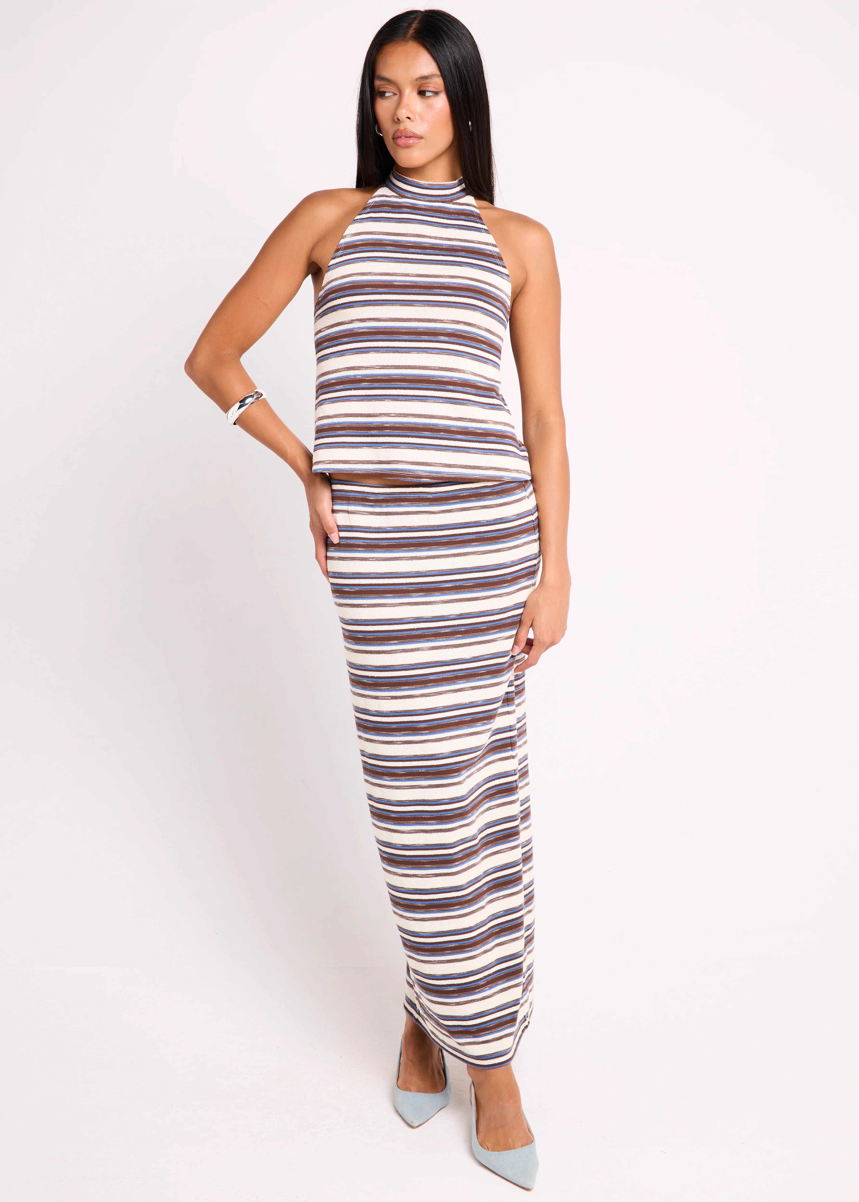 Rowan Stripe Backless Top - Image 6
