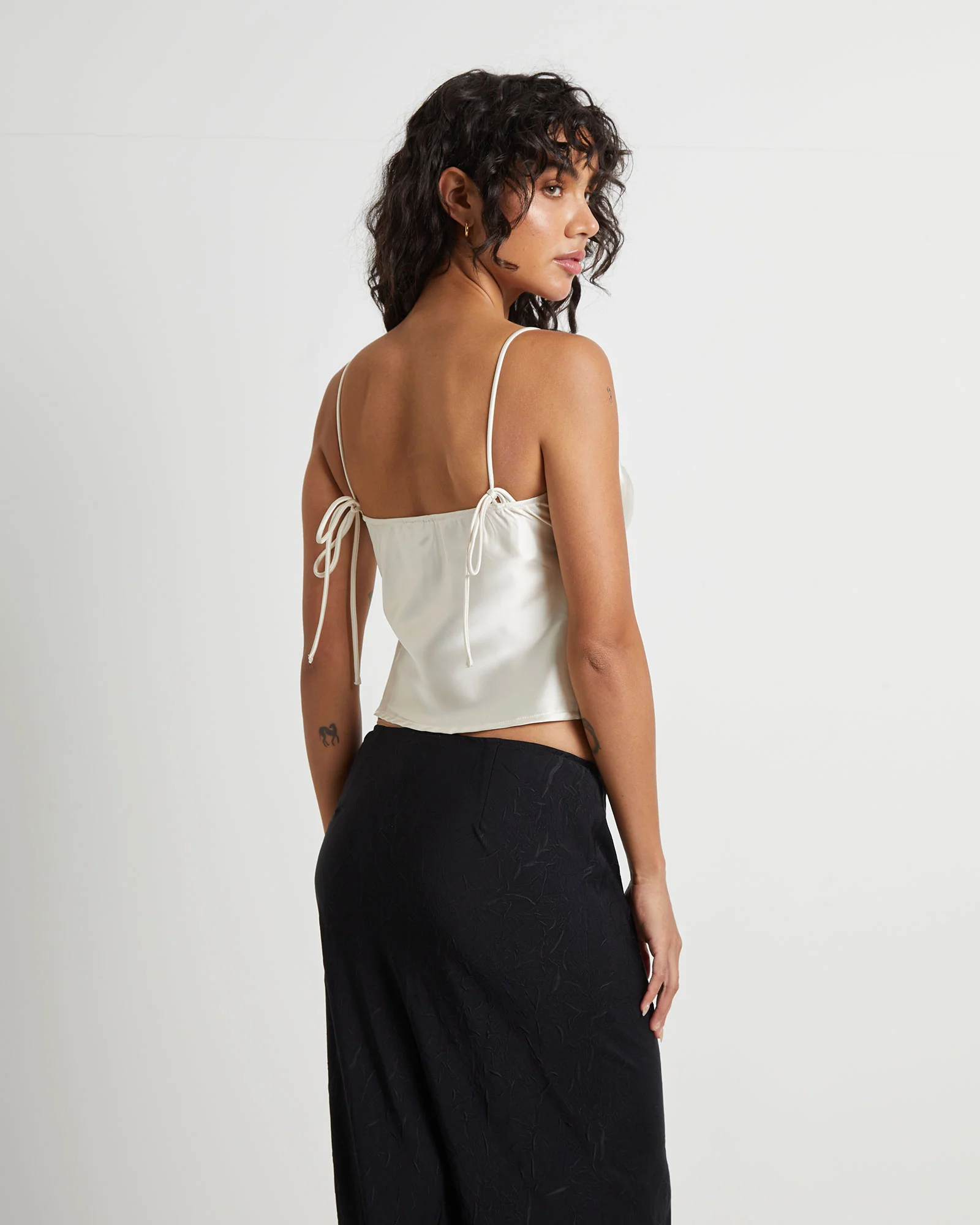 Ruby Romantic Slip Top in Ivory - Image 2