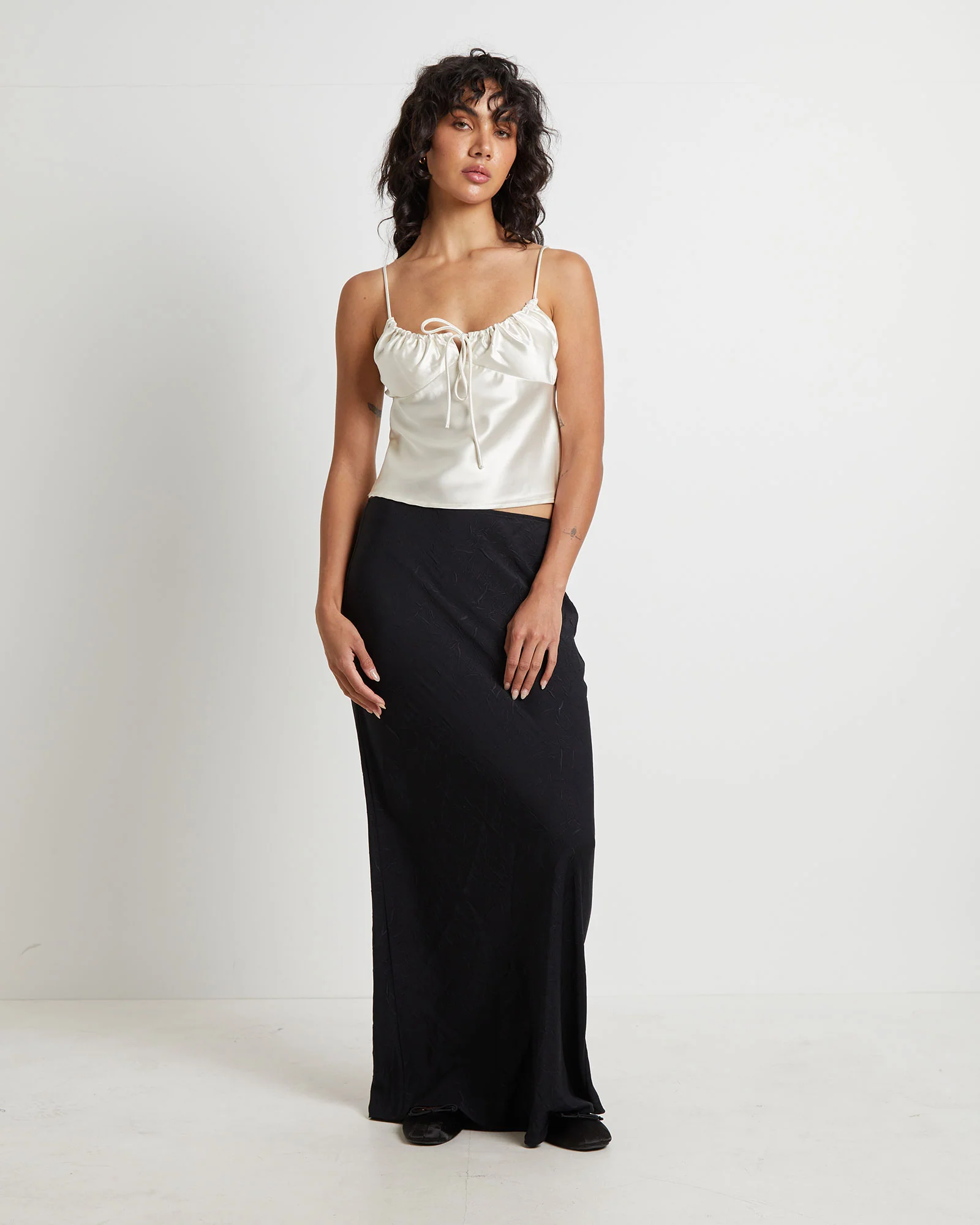 Ruby Romantic Slip Top in Ivory - Image 3
