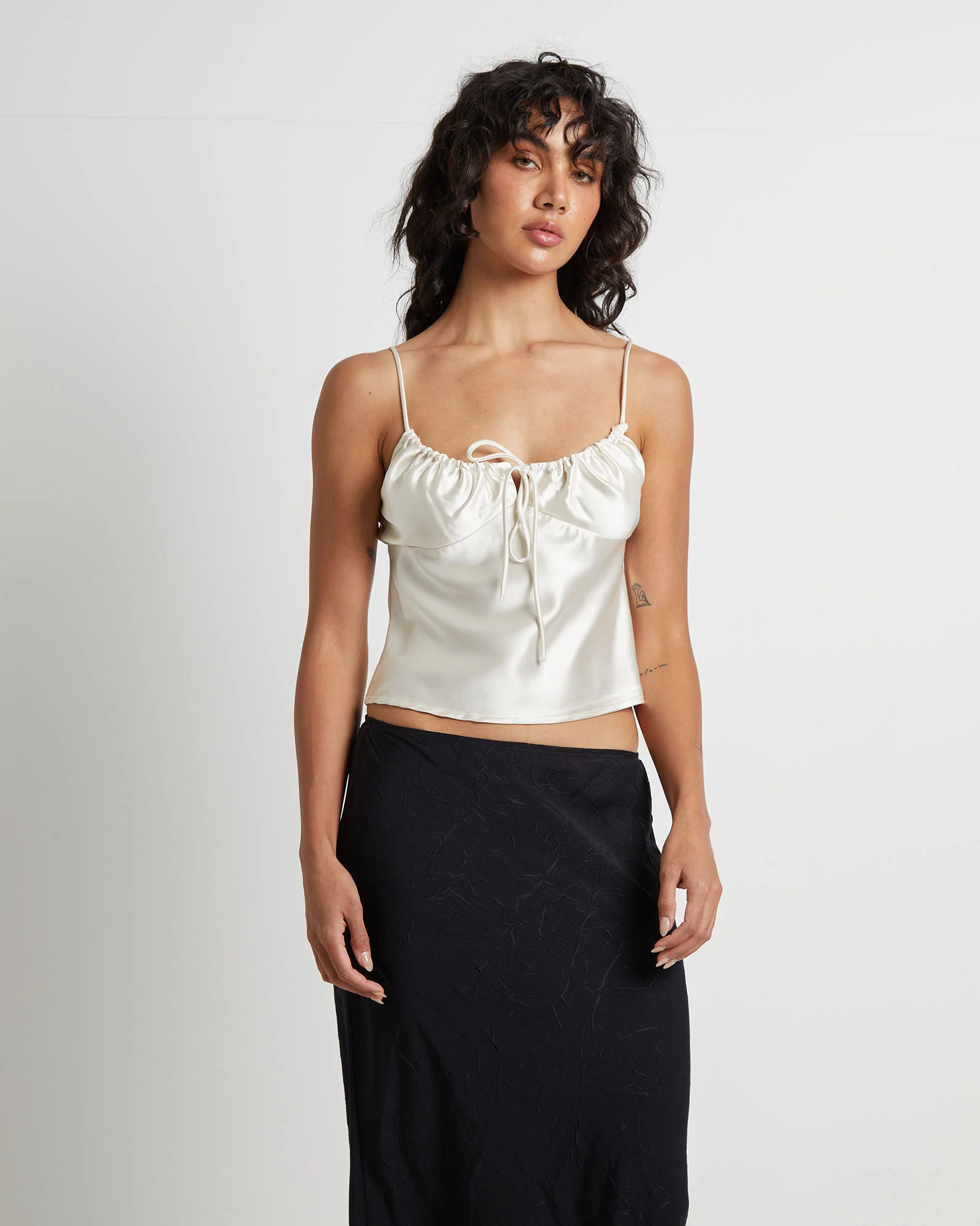 Ruby Romantic Slip Top in Ivory - Image 5