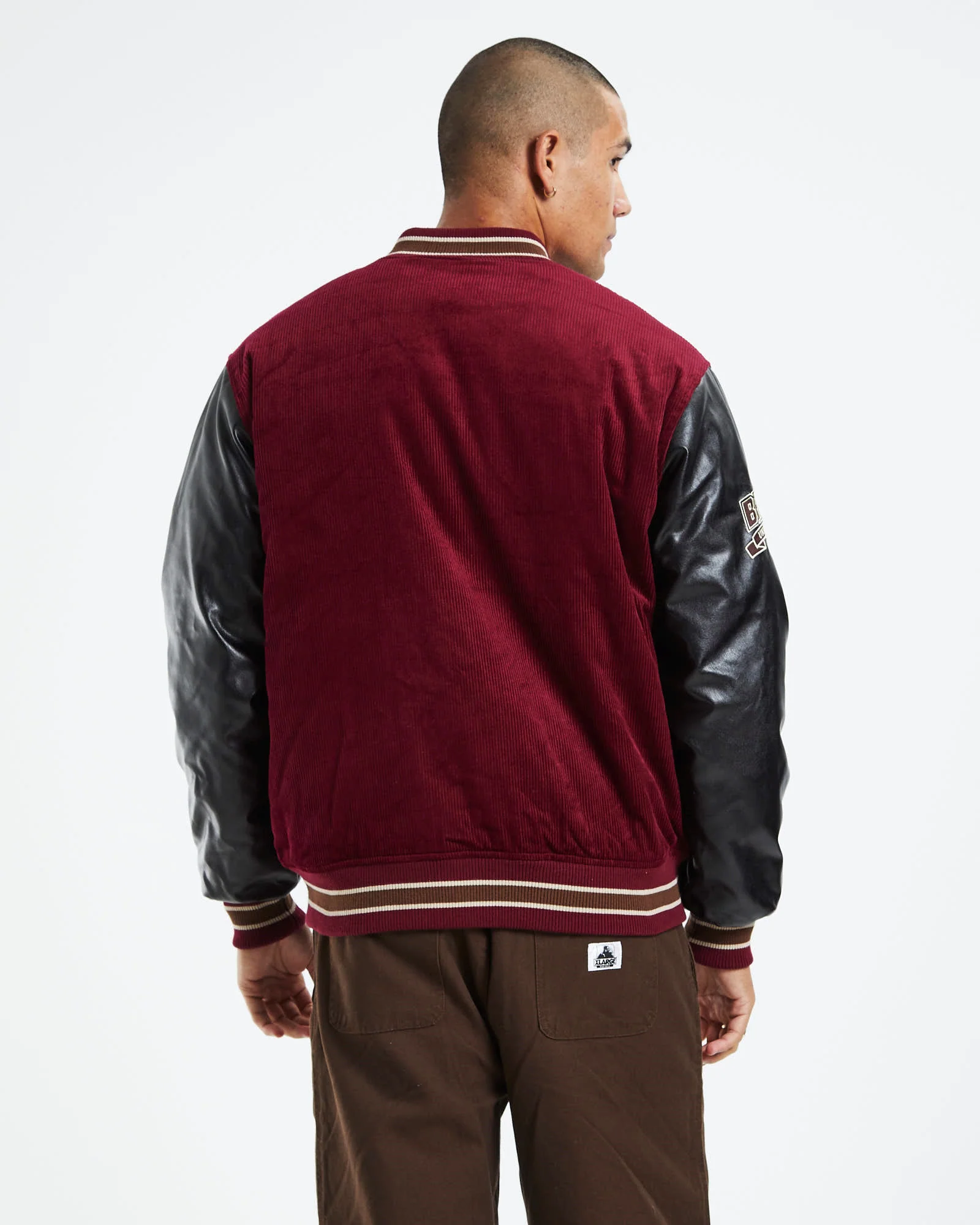 s Cord Letterman Jacket - Image 3