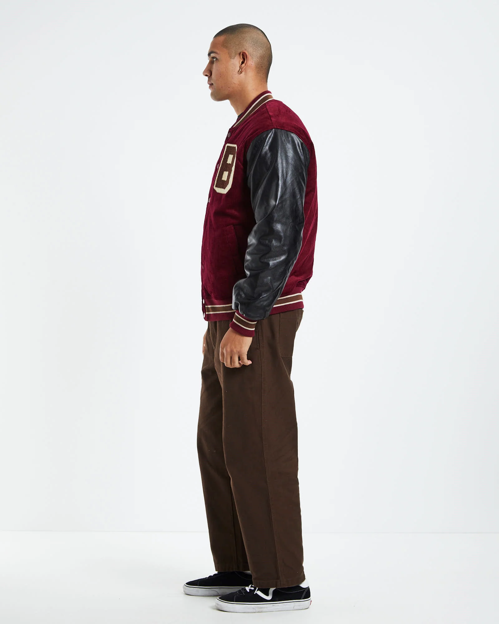 s Cord Letterman Jacket - Image 5