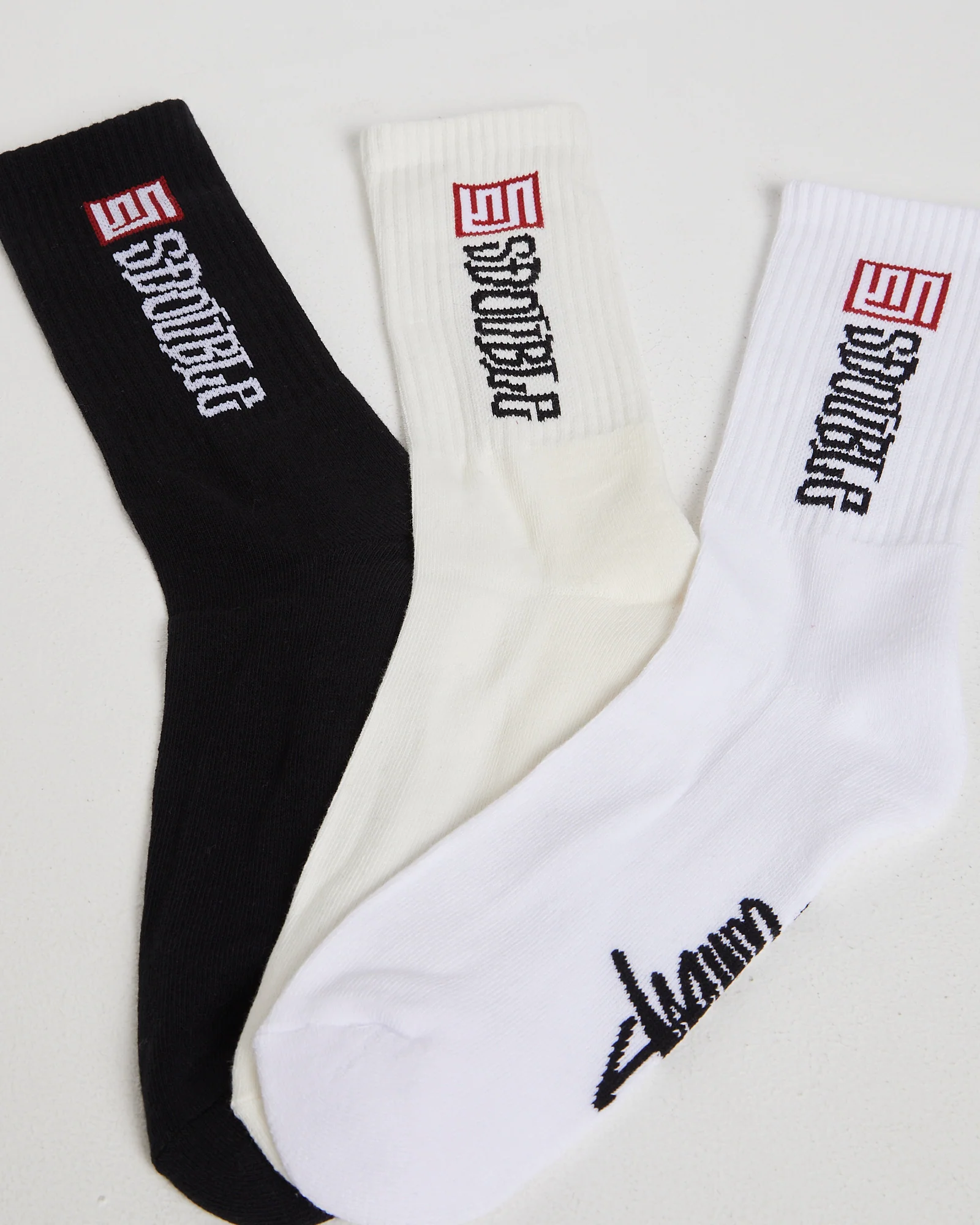 S Cube Mid Block Socks 3 Pack - Image 2
