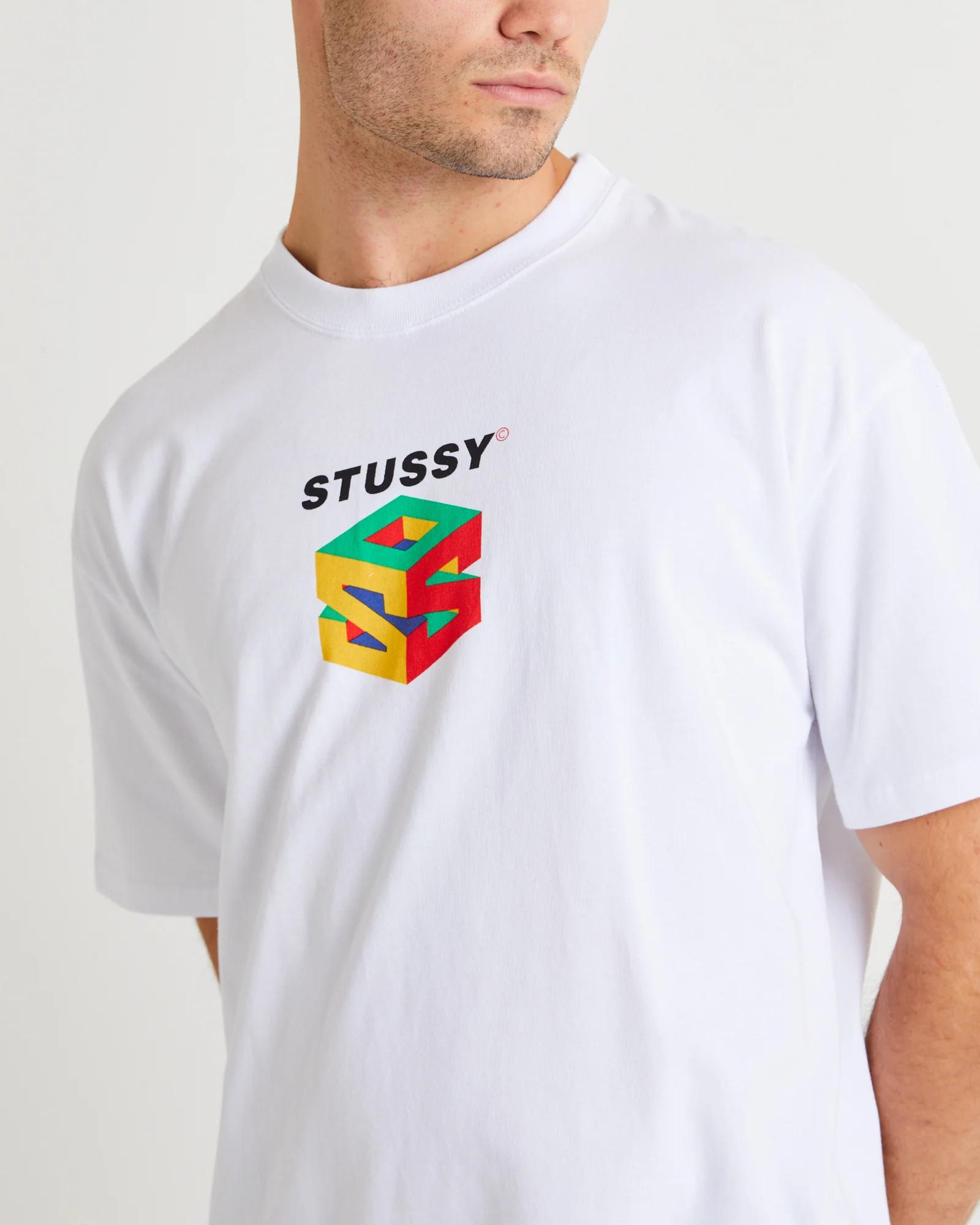 S64 Heavyweight Short Sleeve T-Shirt White - Image 5
