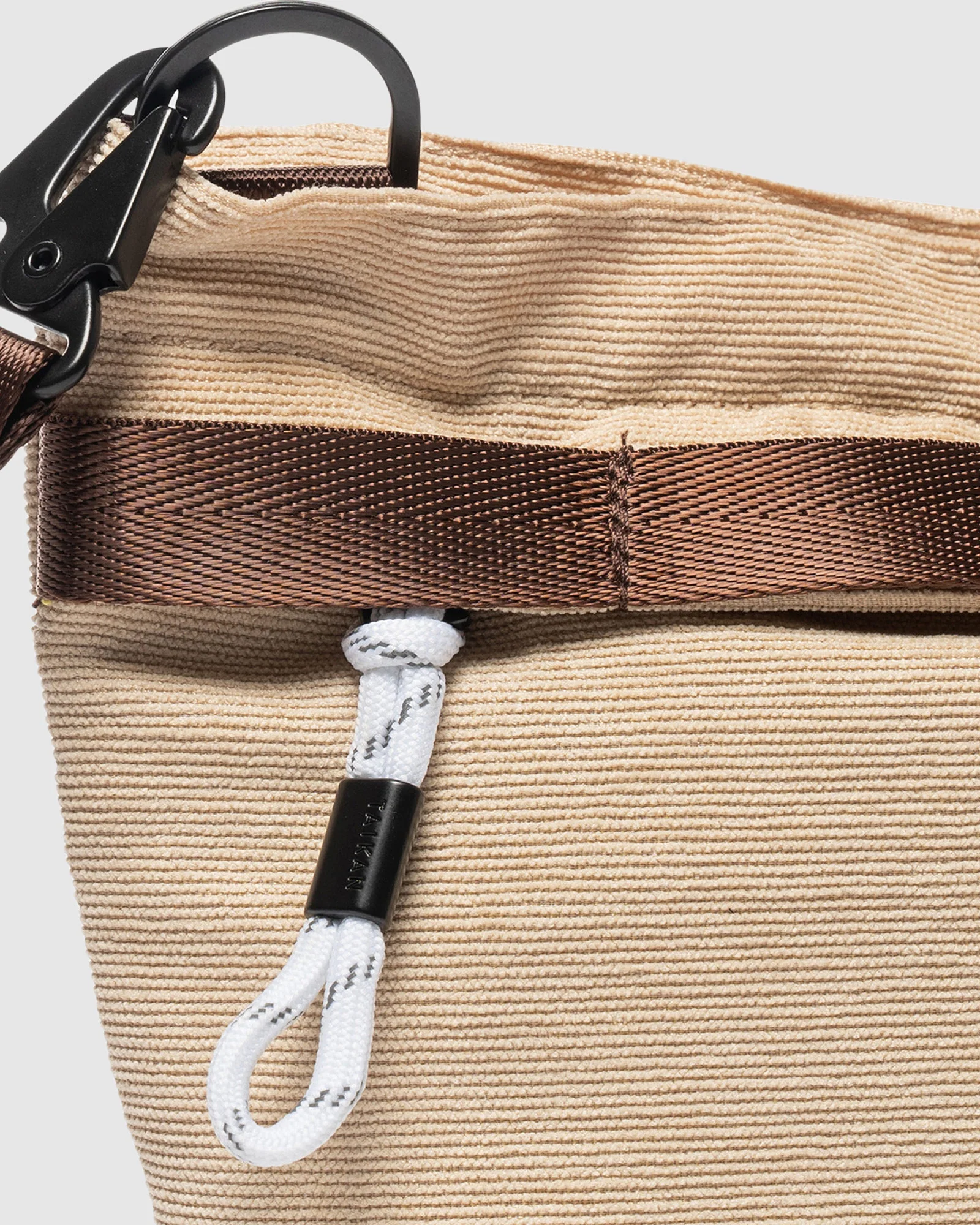 Sacoche Crossbody Corduroy Large Bag Tan - Image 5