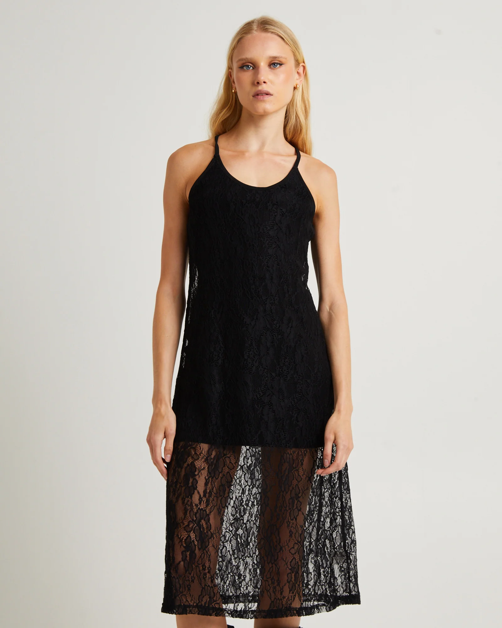 Sacred Lace Midi Dress Black - Image 7