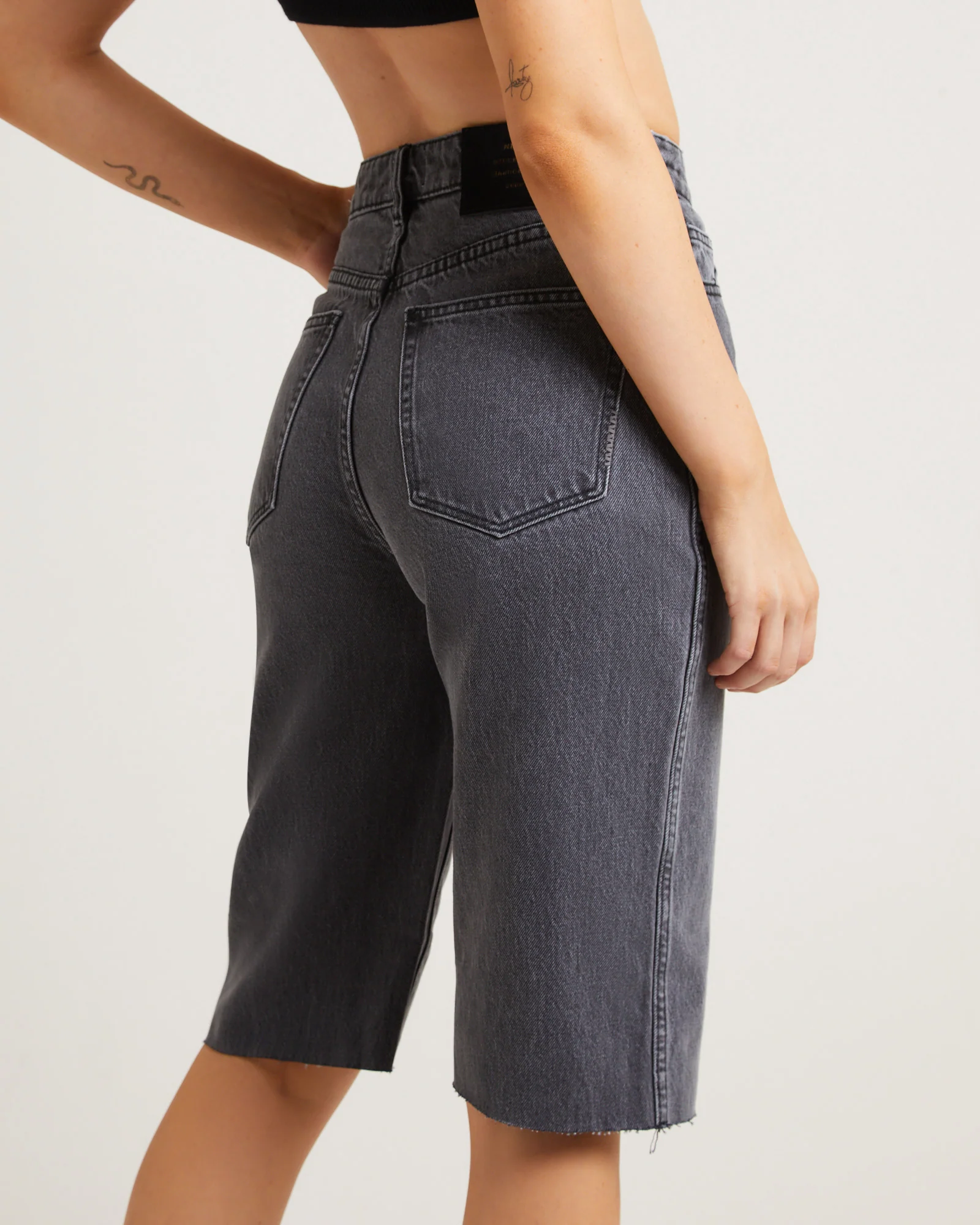 Sade Denim Jorts in Ash - Image 5