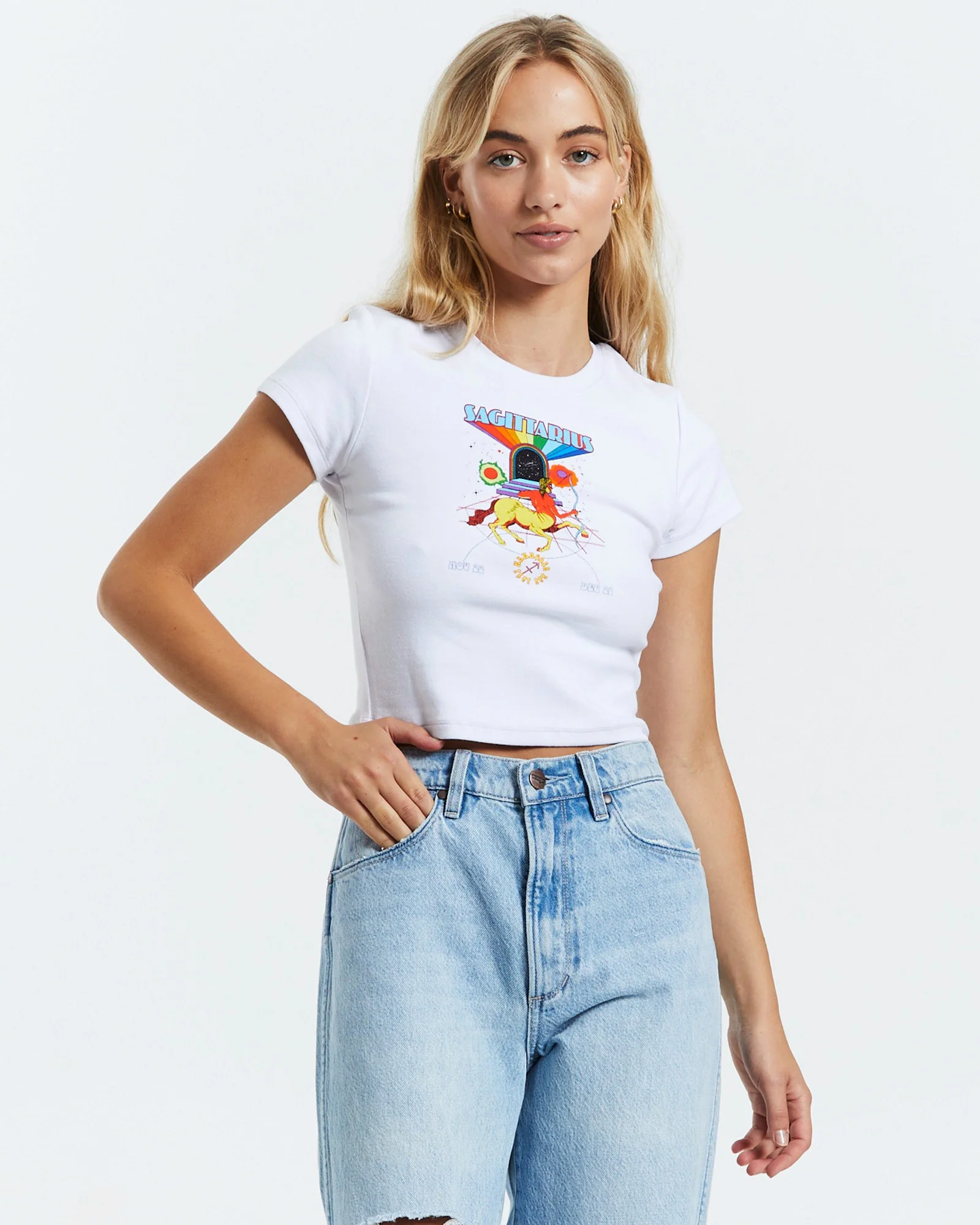 Sagittarius Baby Tee - Image 3