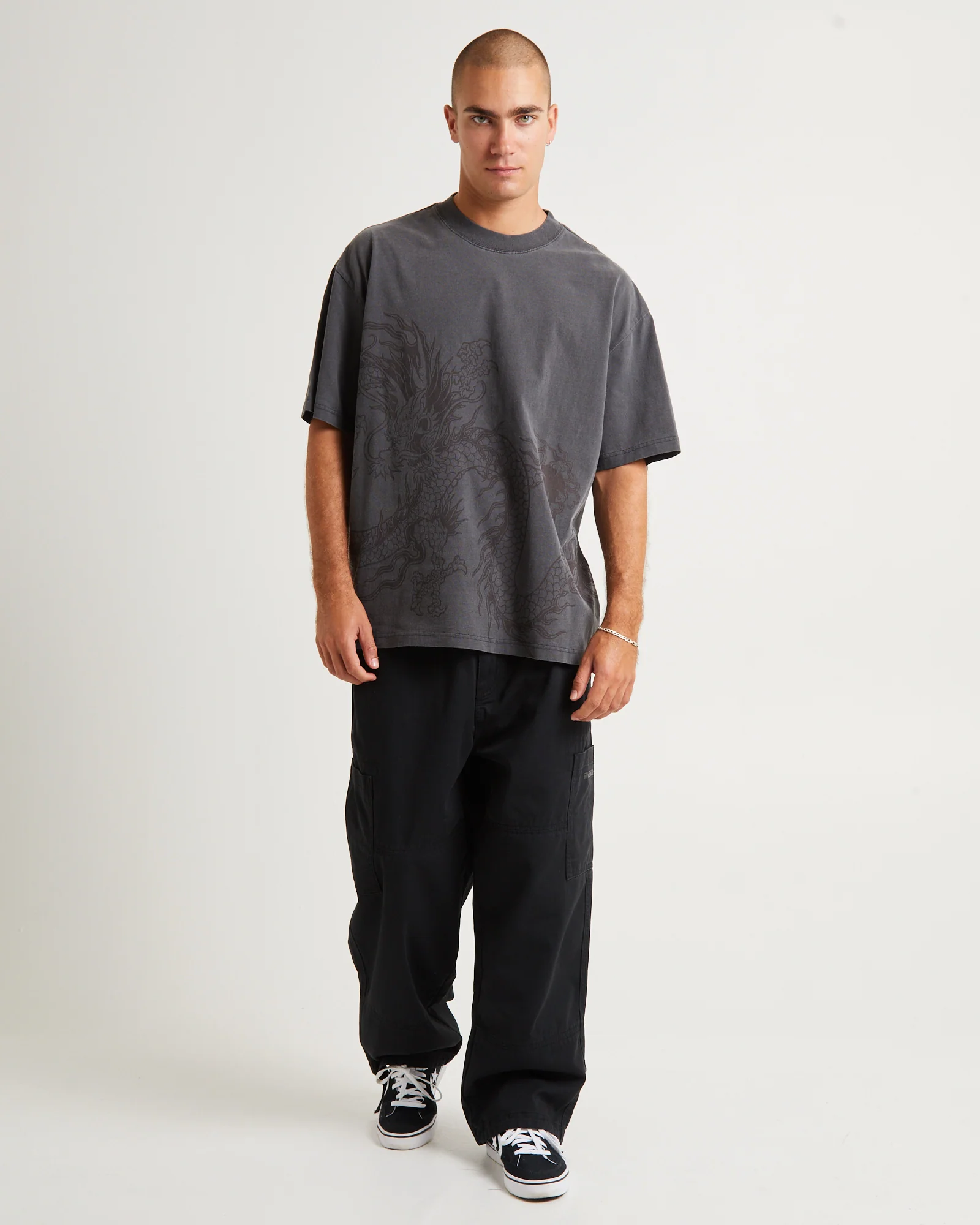 Saigon Short Sleeve T-Shirt Vintage Black - Image 3