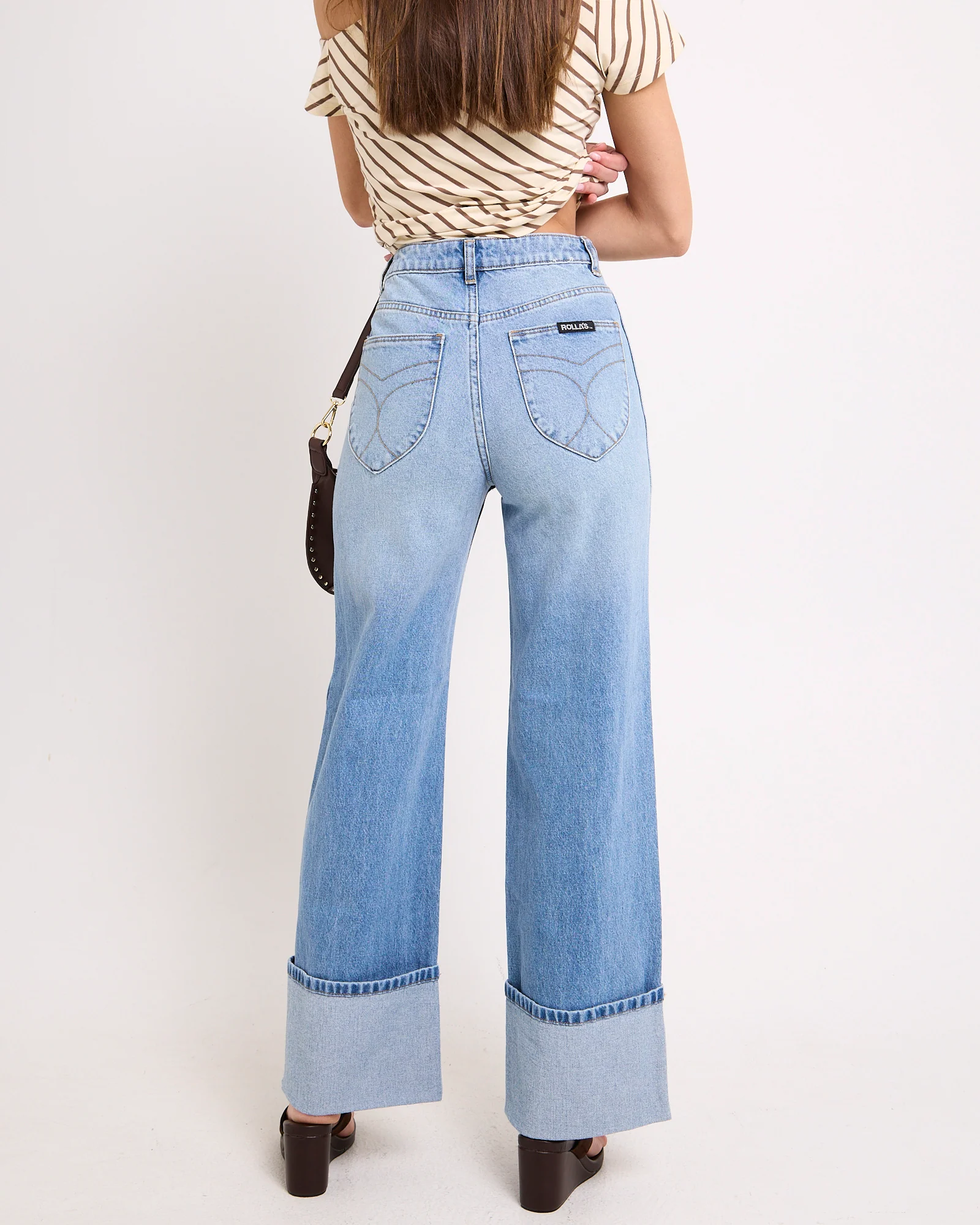 Sailor Denim Jeans Long Brad Blue Cuff - Image 2