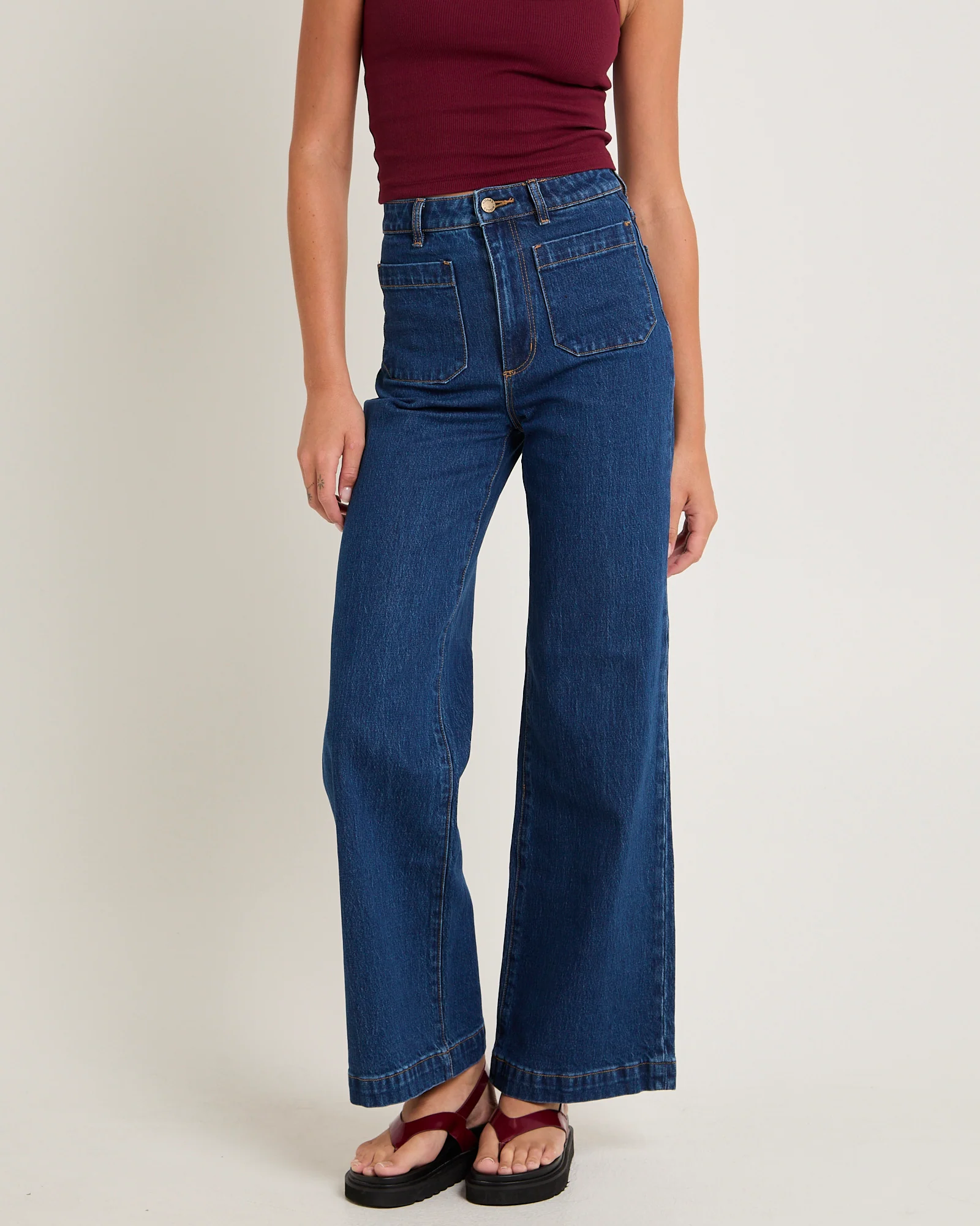 Sailor Denim Jeans Long Eco Ruby - Image 6