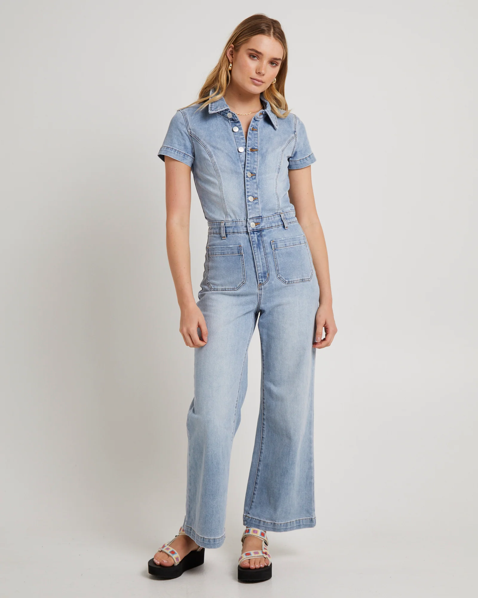 Sailor Denim Jumpsuit - Image 2