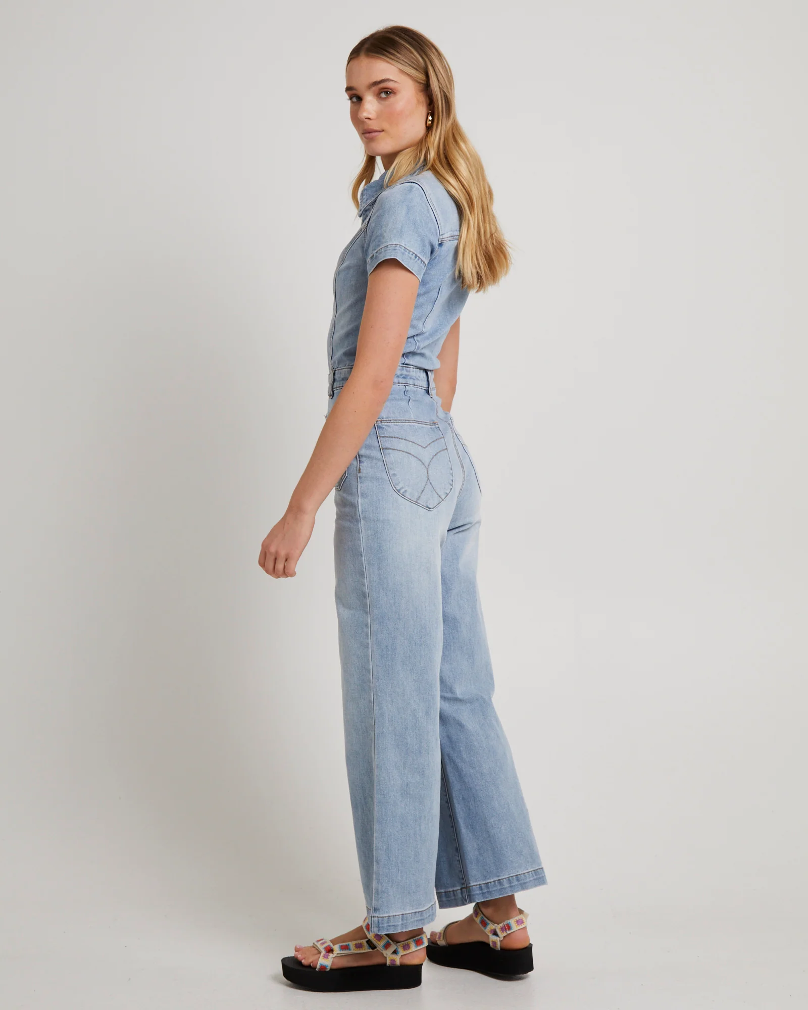Sailor Denim Jumpsuit - Image 4