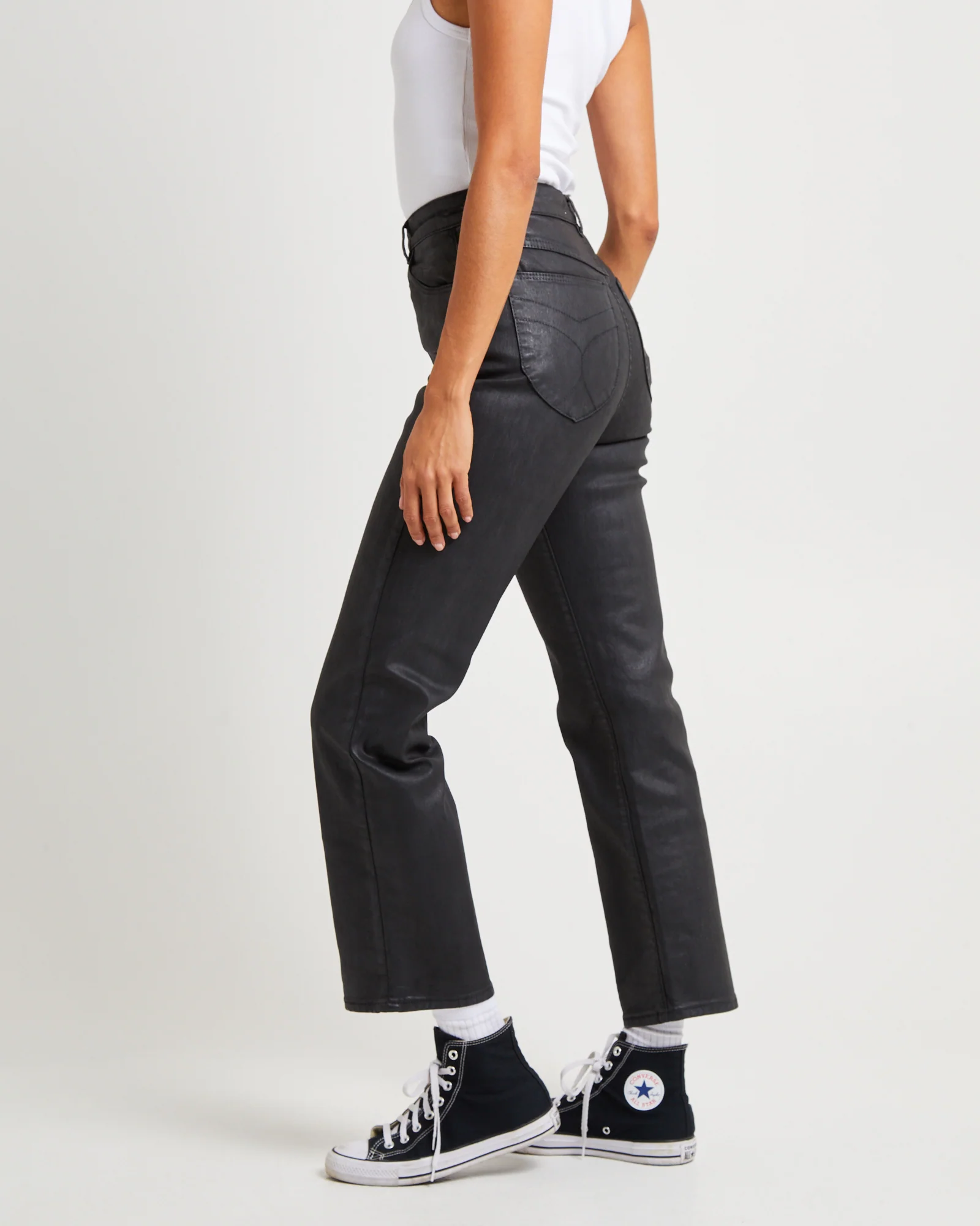 Sailor Scoop Coated Denim Jeans - Image 4