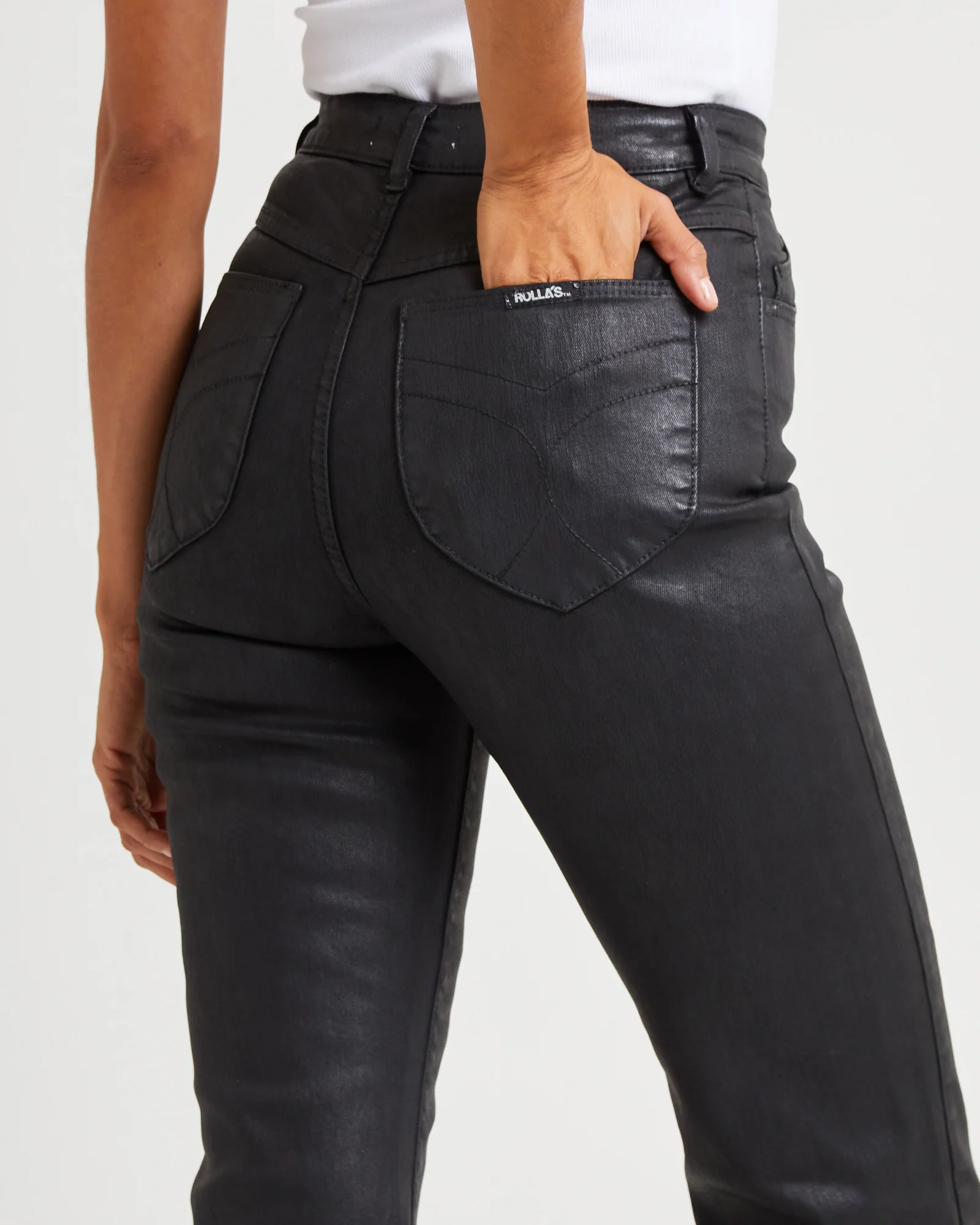 Sailor Scoop Coated Denim Jeans - Image 5