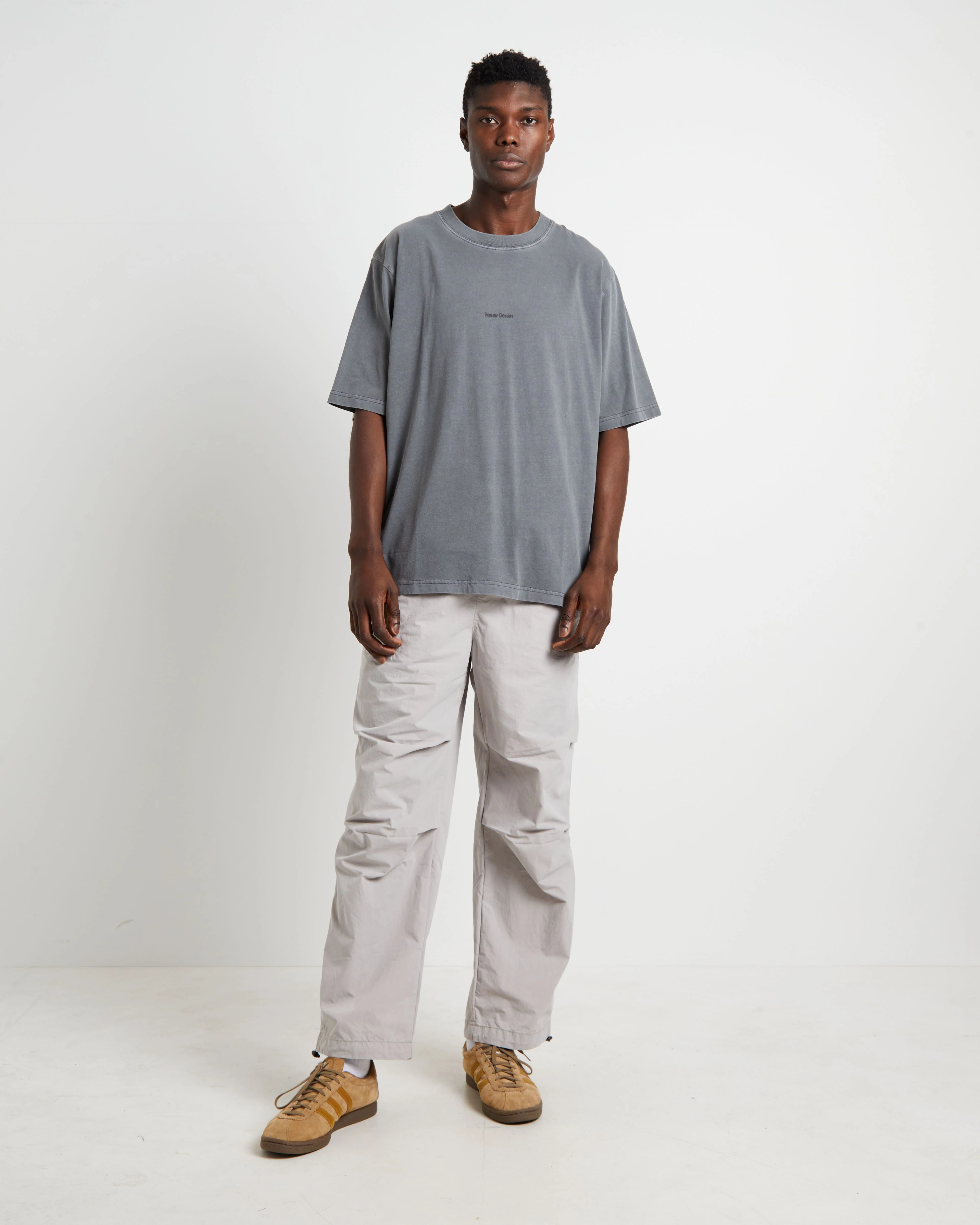Samo Neuw Denim Logo T-Shirt in Graphite - Image 3