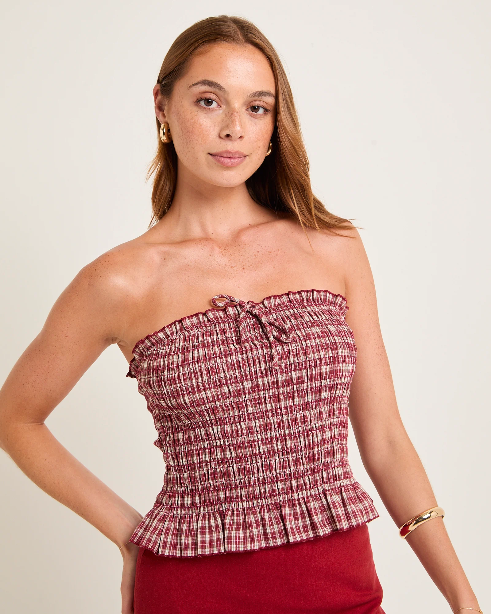 Sandra Gingham Bandeau - Image 5