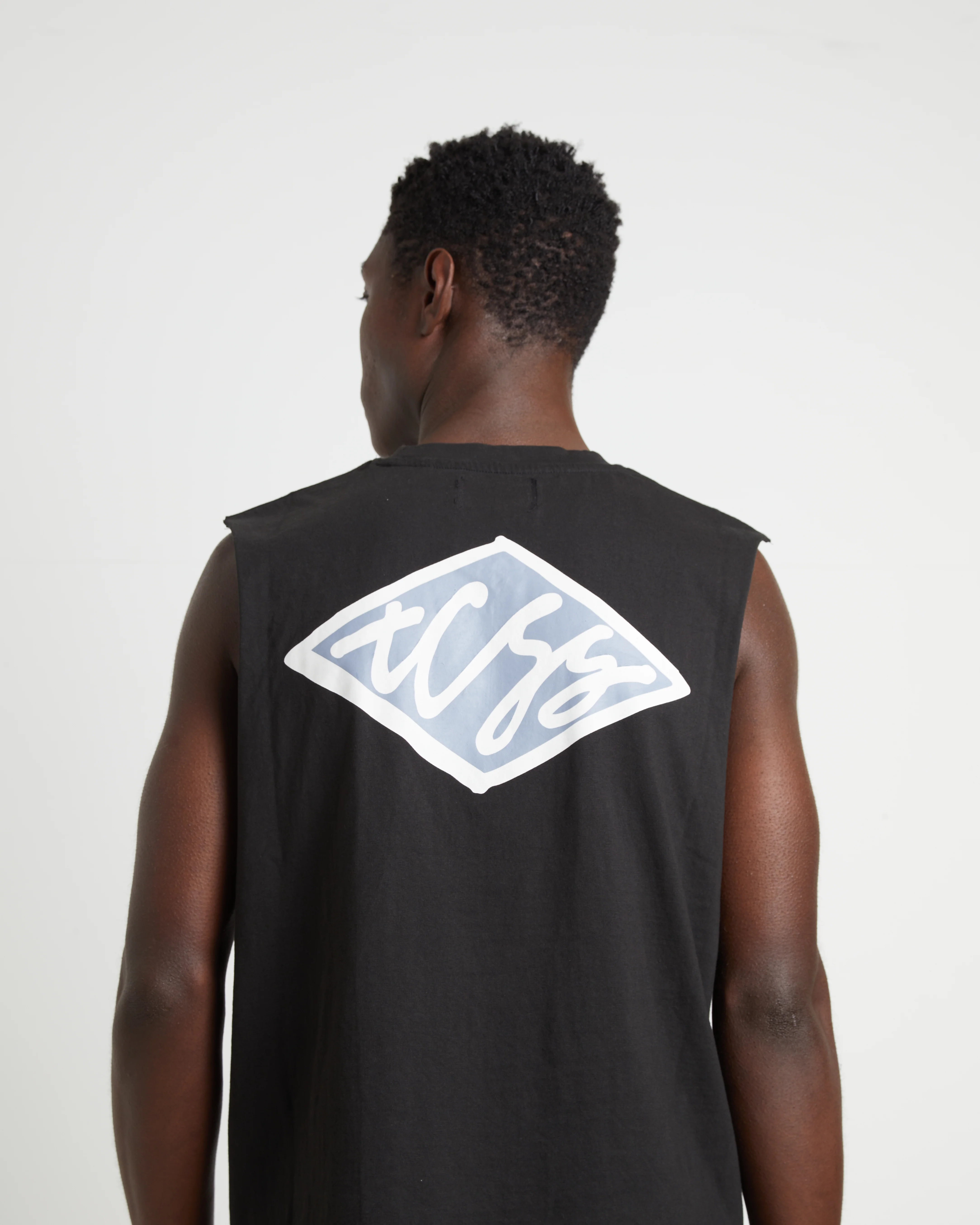 Scribble Muscle Tee in Black - Image 5