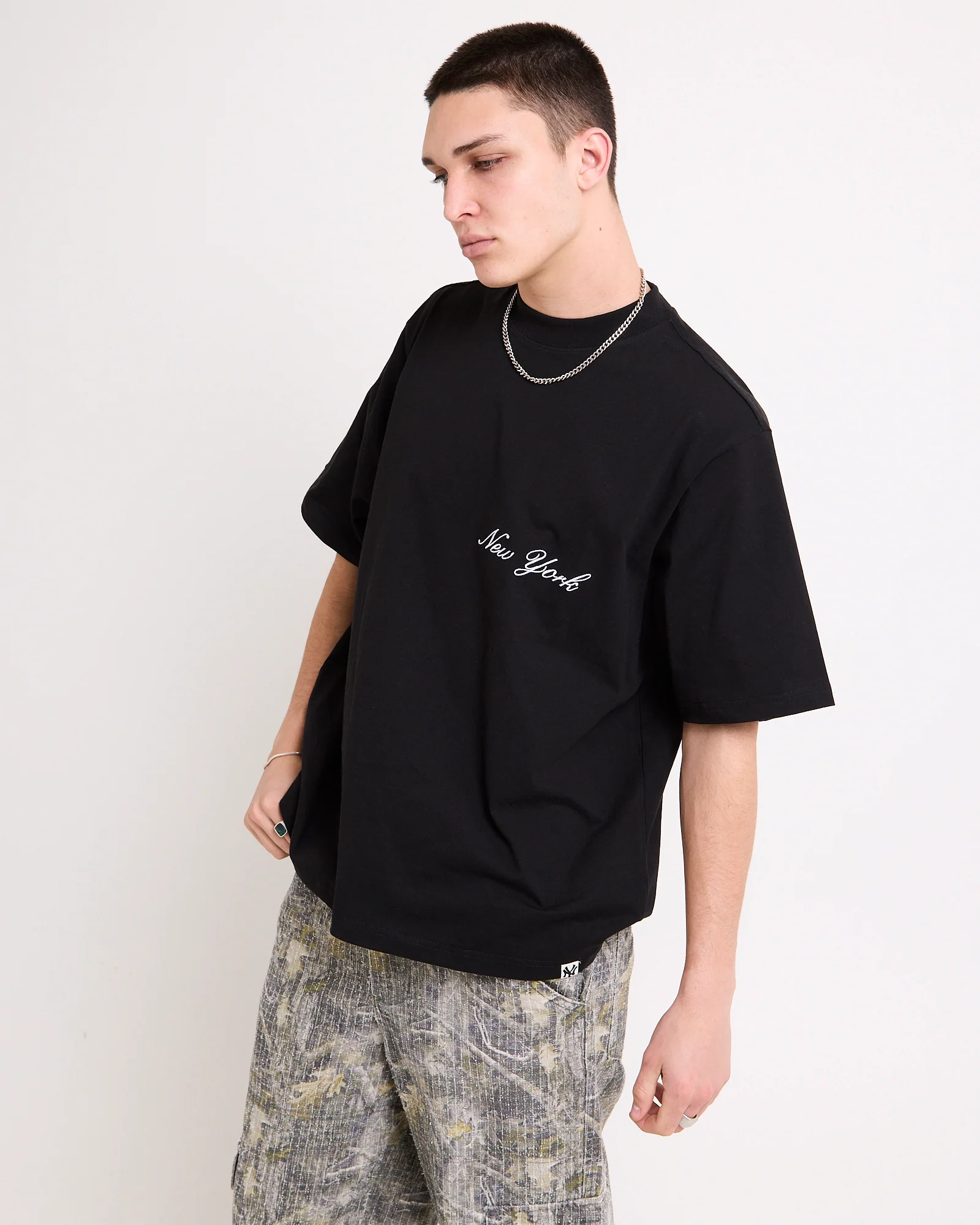 New York Yankees Script Boxy T-Shirt - Image 4