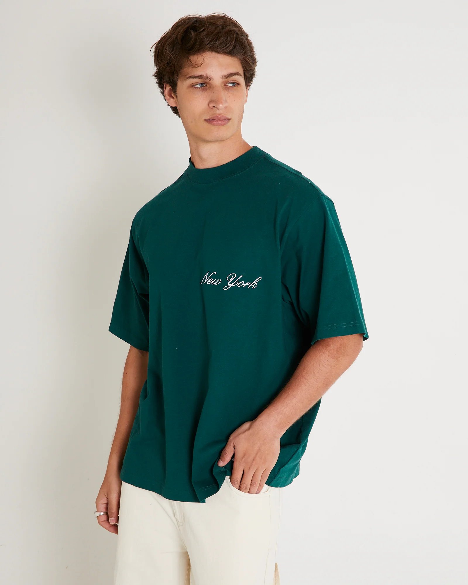 New York Yankees Script Boxy T-Shirt - Image 2