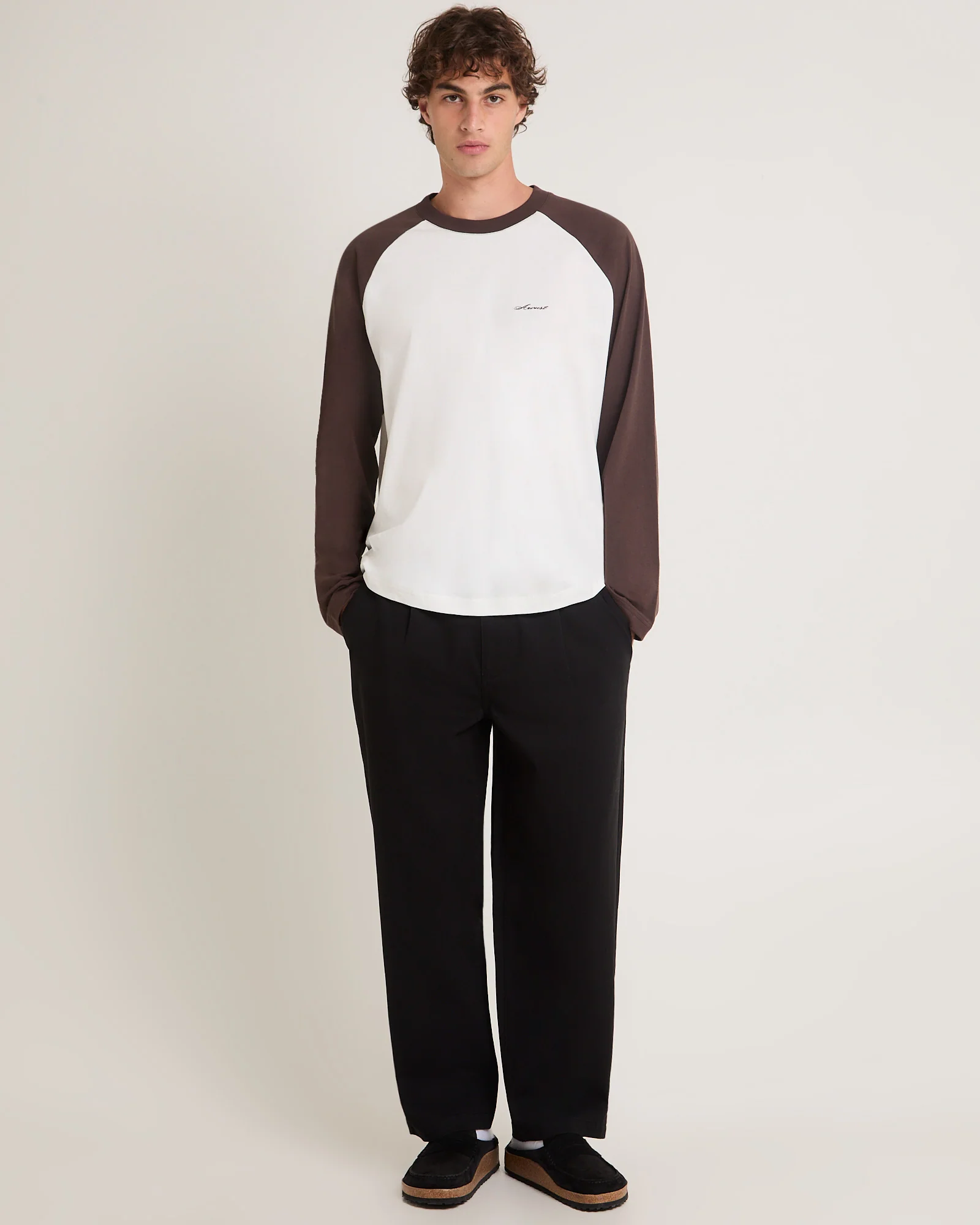 Script Long Sleeve Raglan T-Shirt - Image 3