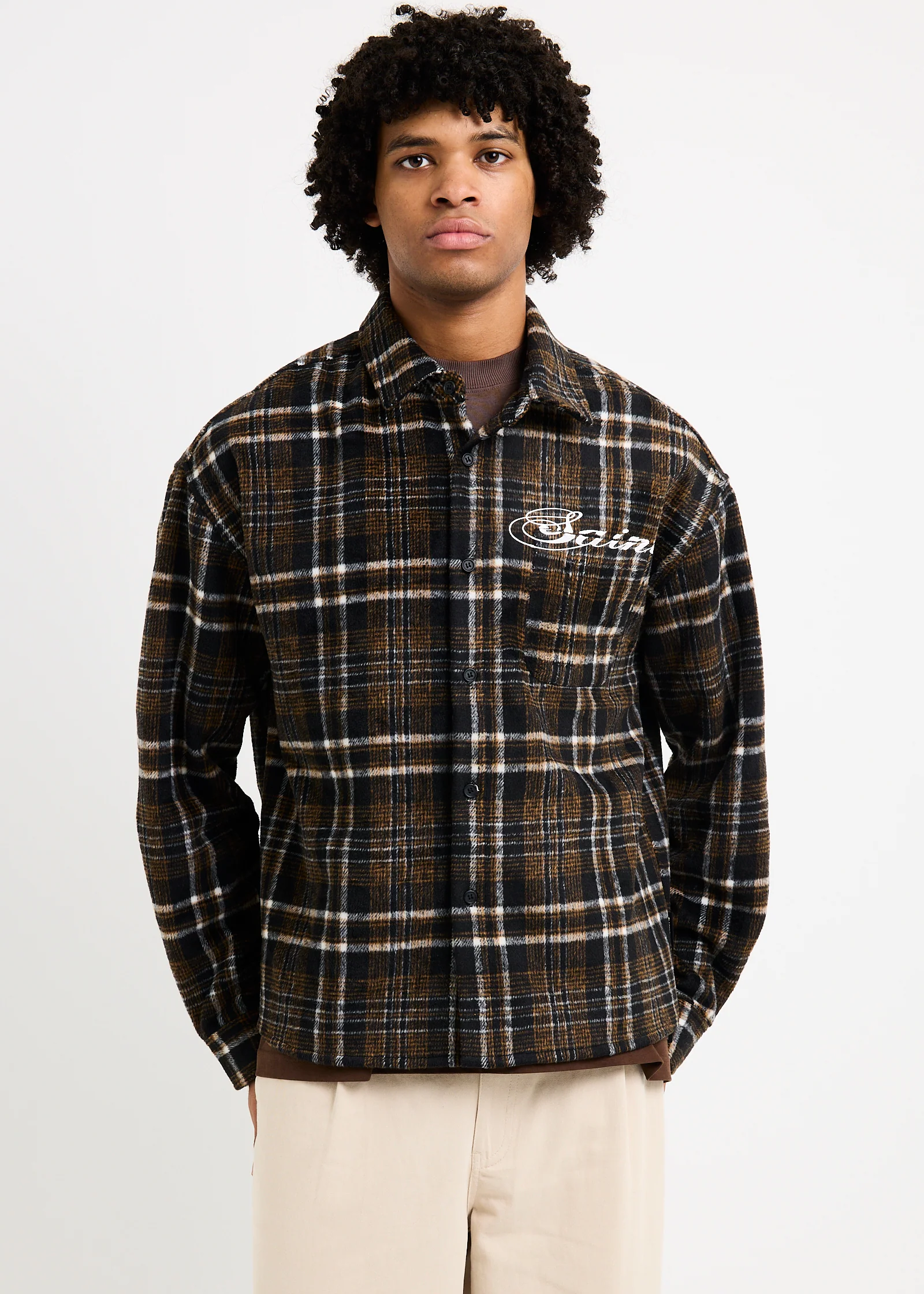 Script Long Sleeve Flannel - Image 3