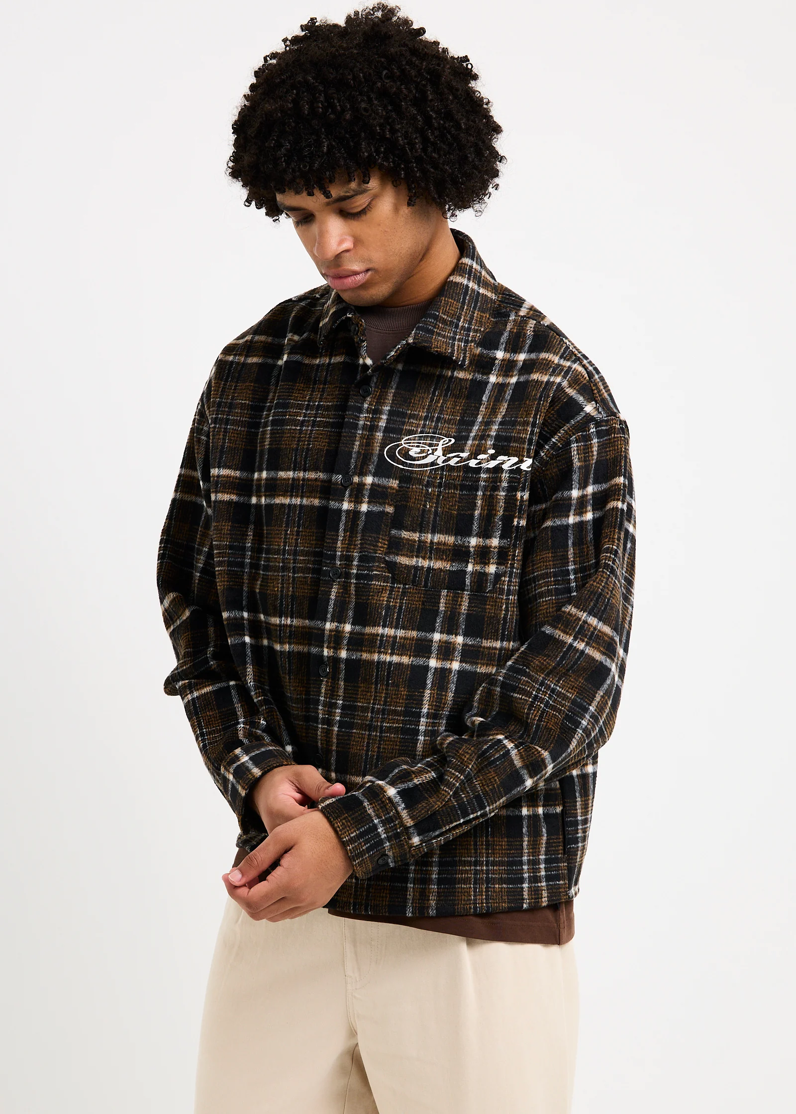 Script Long Sleeve Flannel - Image 4