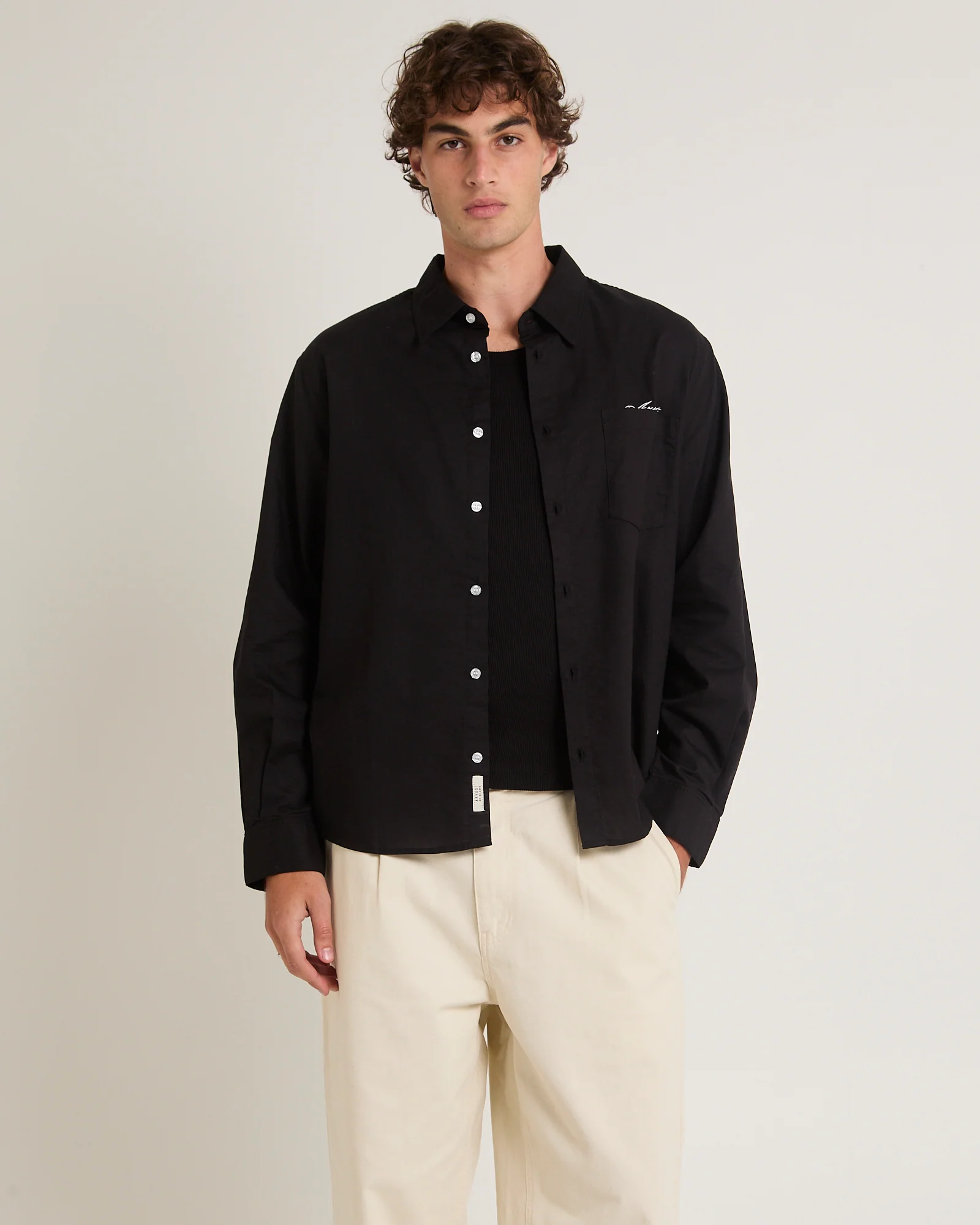 Script Oxford Long Sleeve Shirt - Image 2