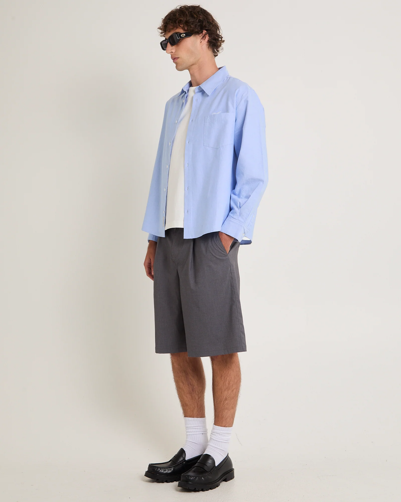 Script Oxford Long Sleeve Shirt - Image 4