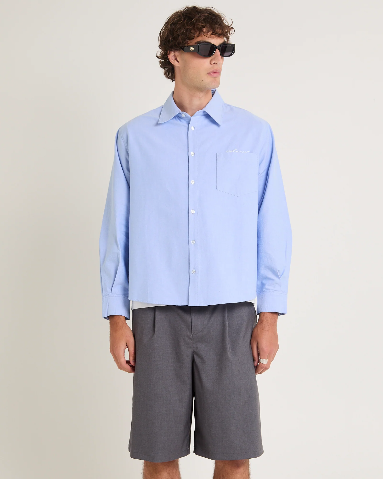 Script Oxford Long Sleeve Shirt - Image 5