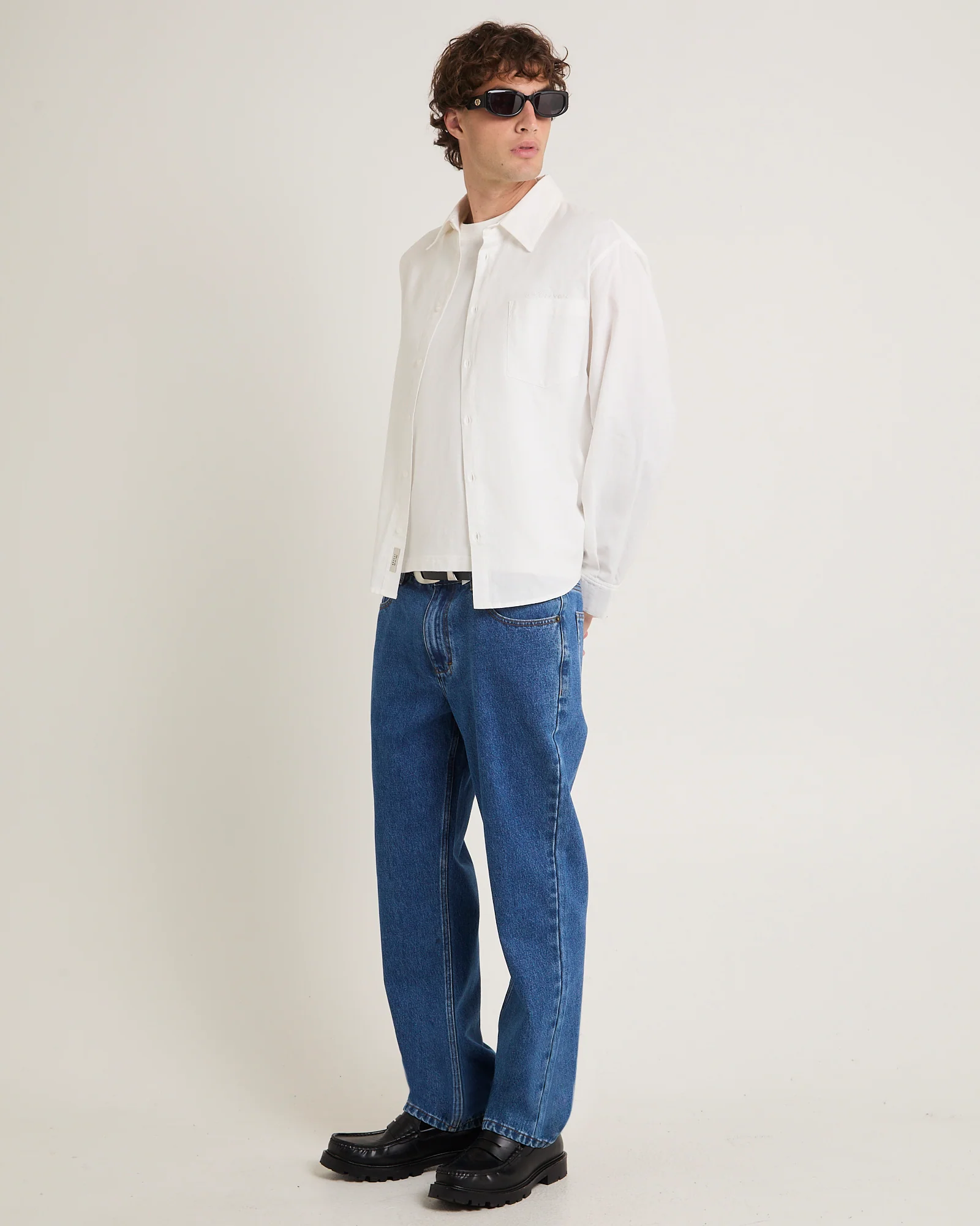 Script Oxford Long Sleeve Shirt - Image 4