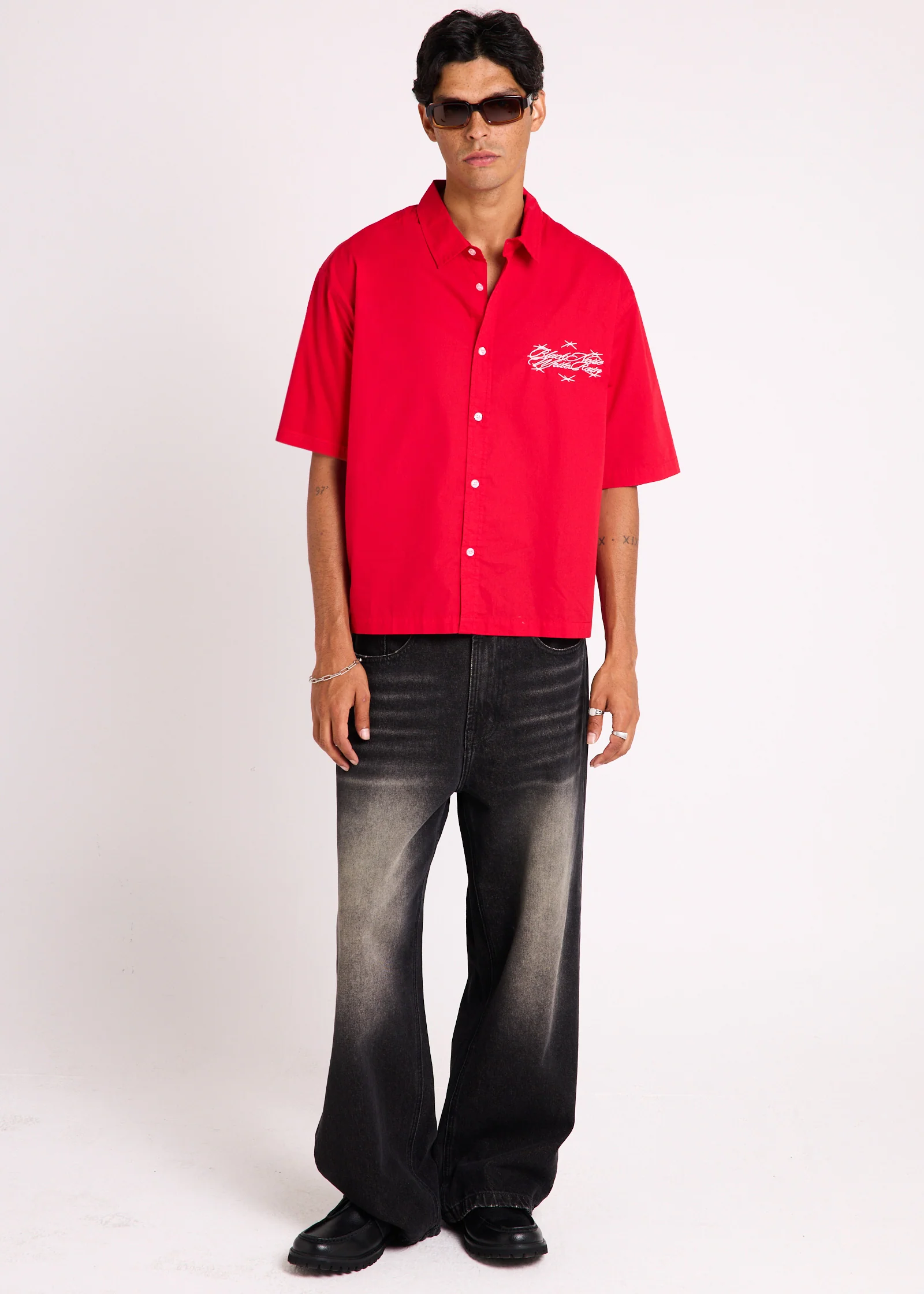 Script Short Sleeve Shirt - Image 3