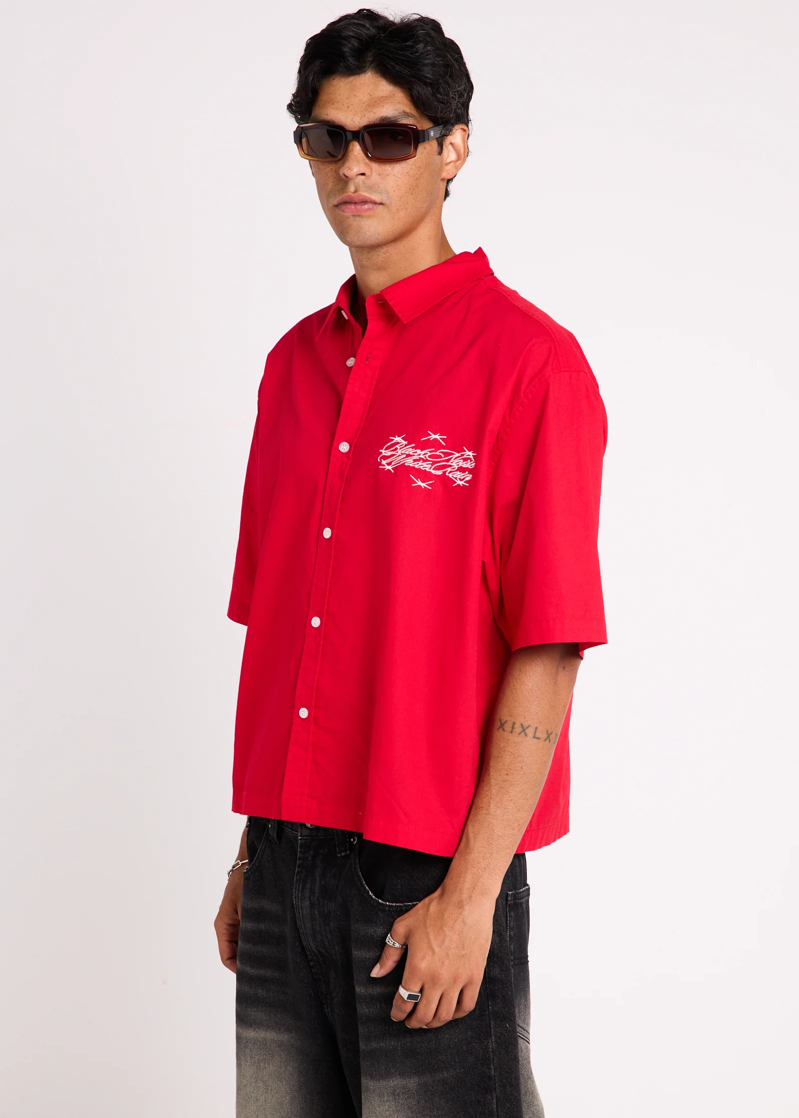 Script Short Sleeve Shirt - Image 4
