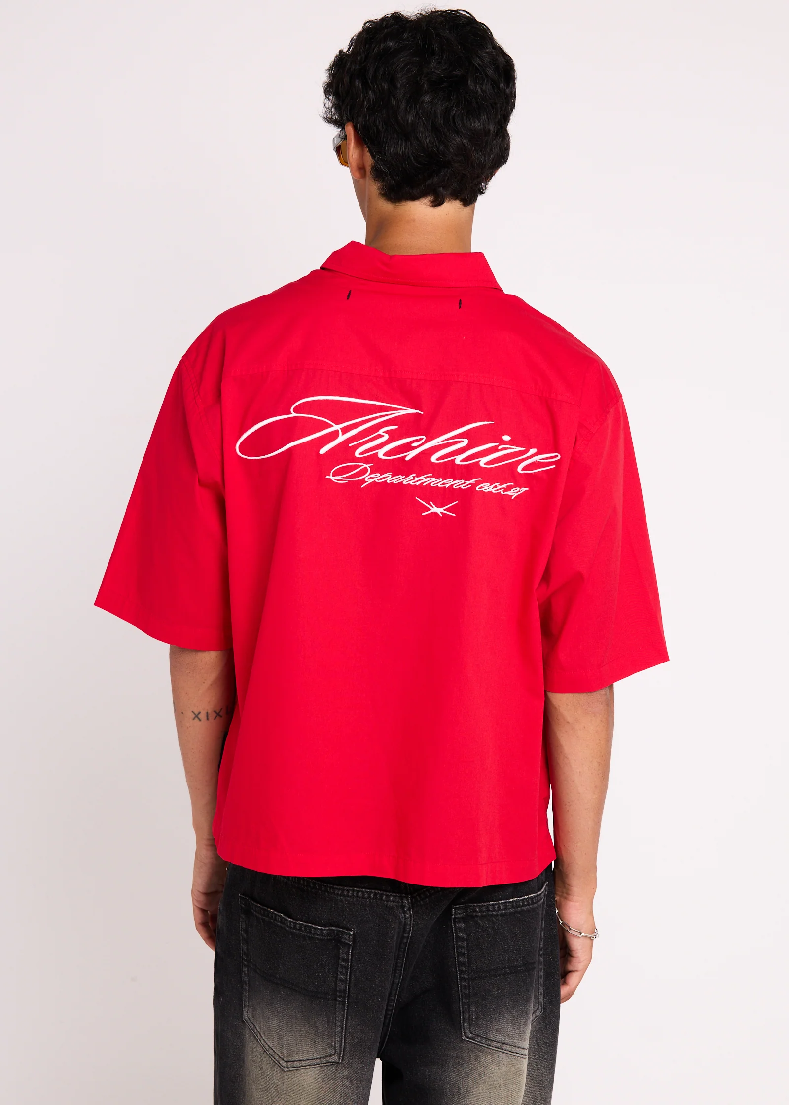 Script Short Sleeve Shirt - Image 5
