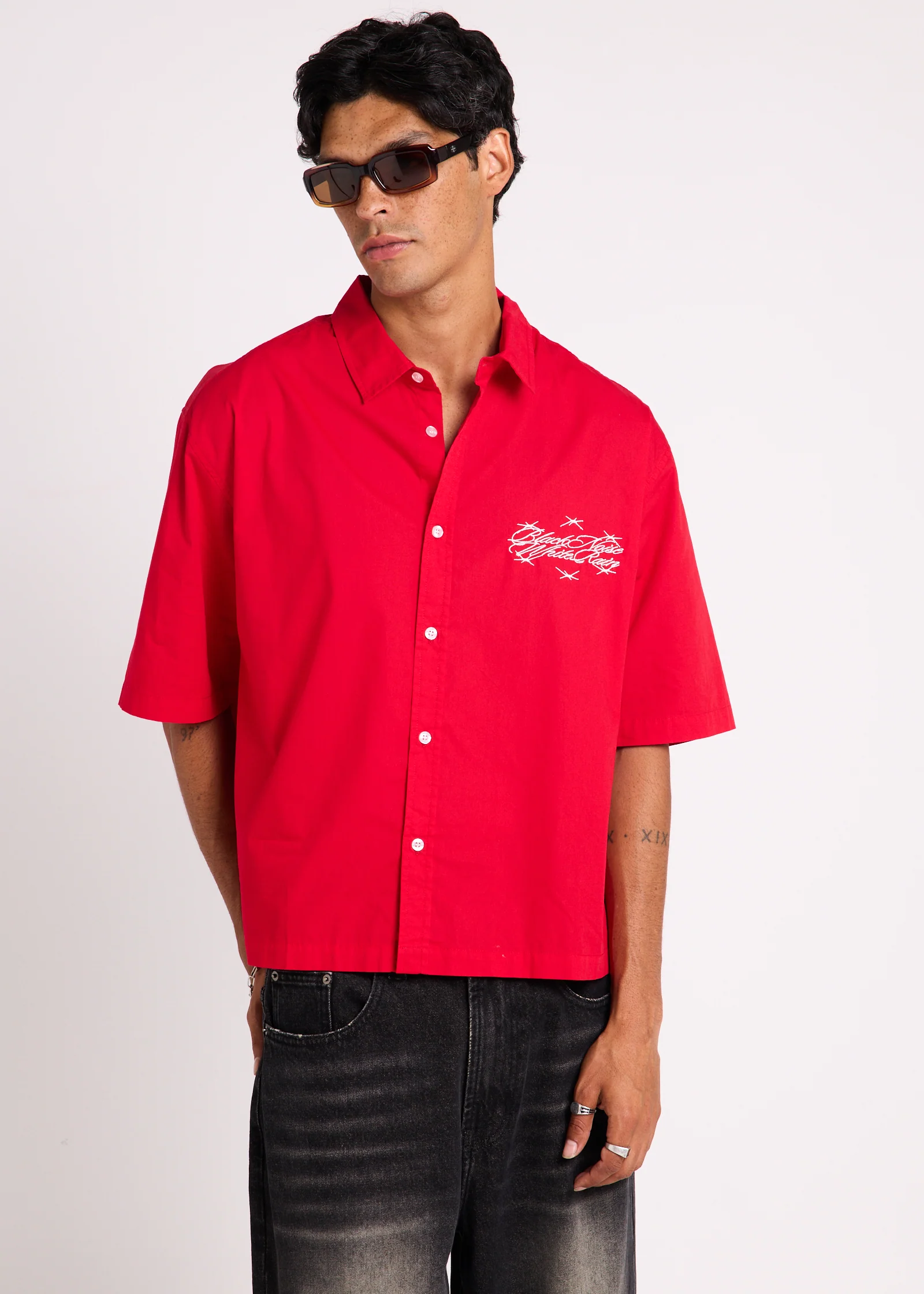Script Short Sleeve Shirt - Image 6