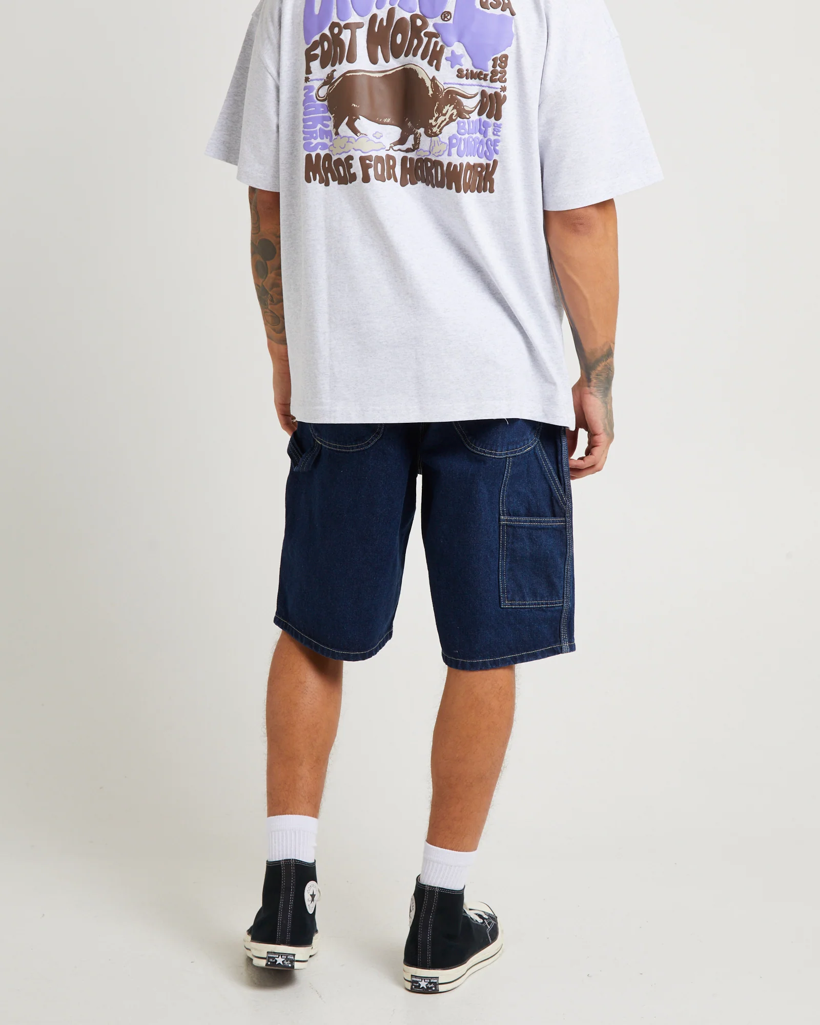 SDX200 11'' Relaxed Fit Denim Carpenter Shorts - Image 2
