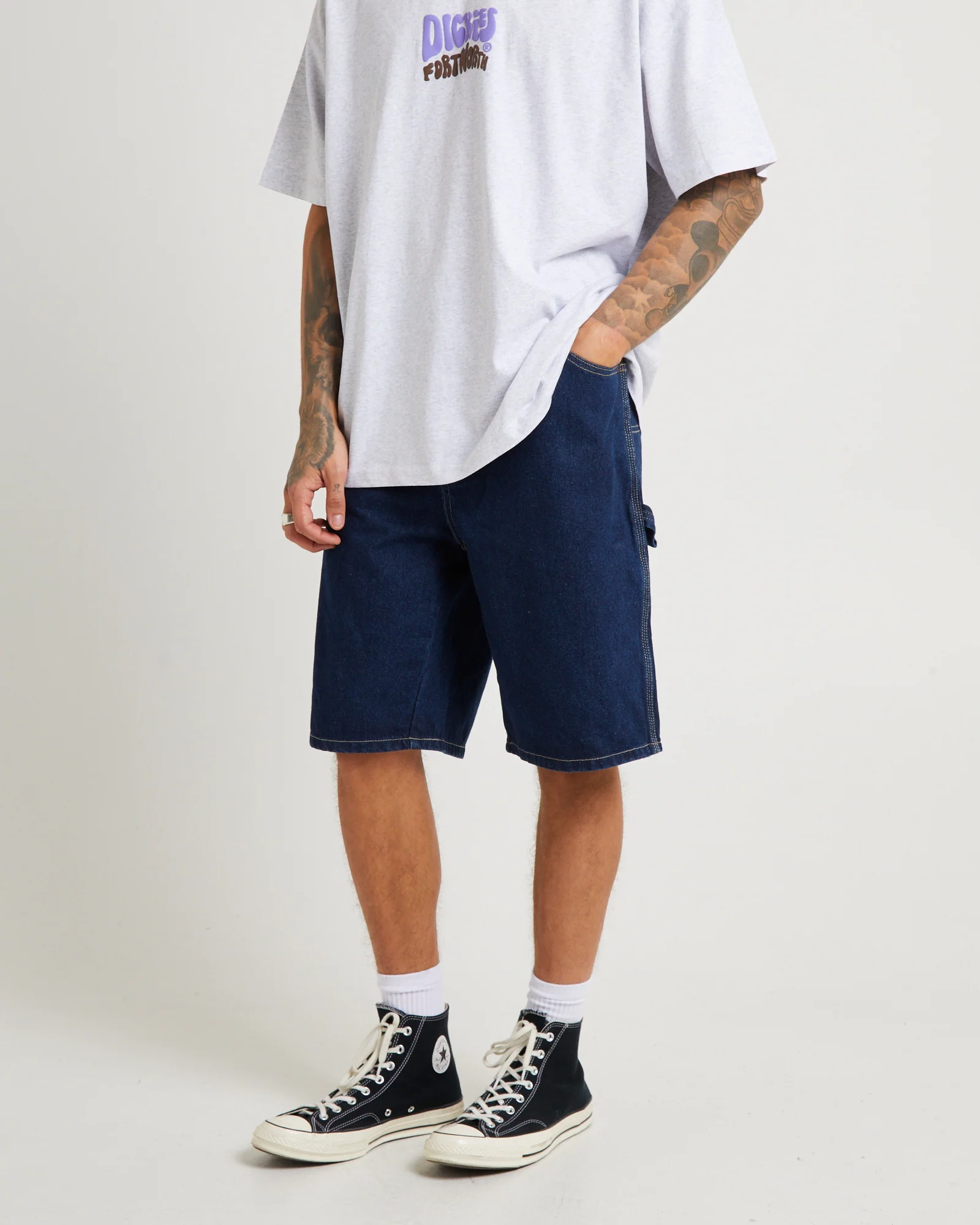 SDX200 11'' Relaxed Fit Denim Carpenter Shorts - Image 4