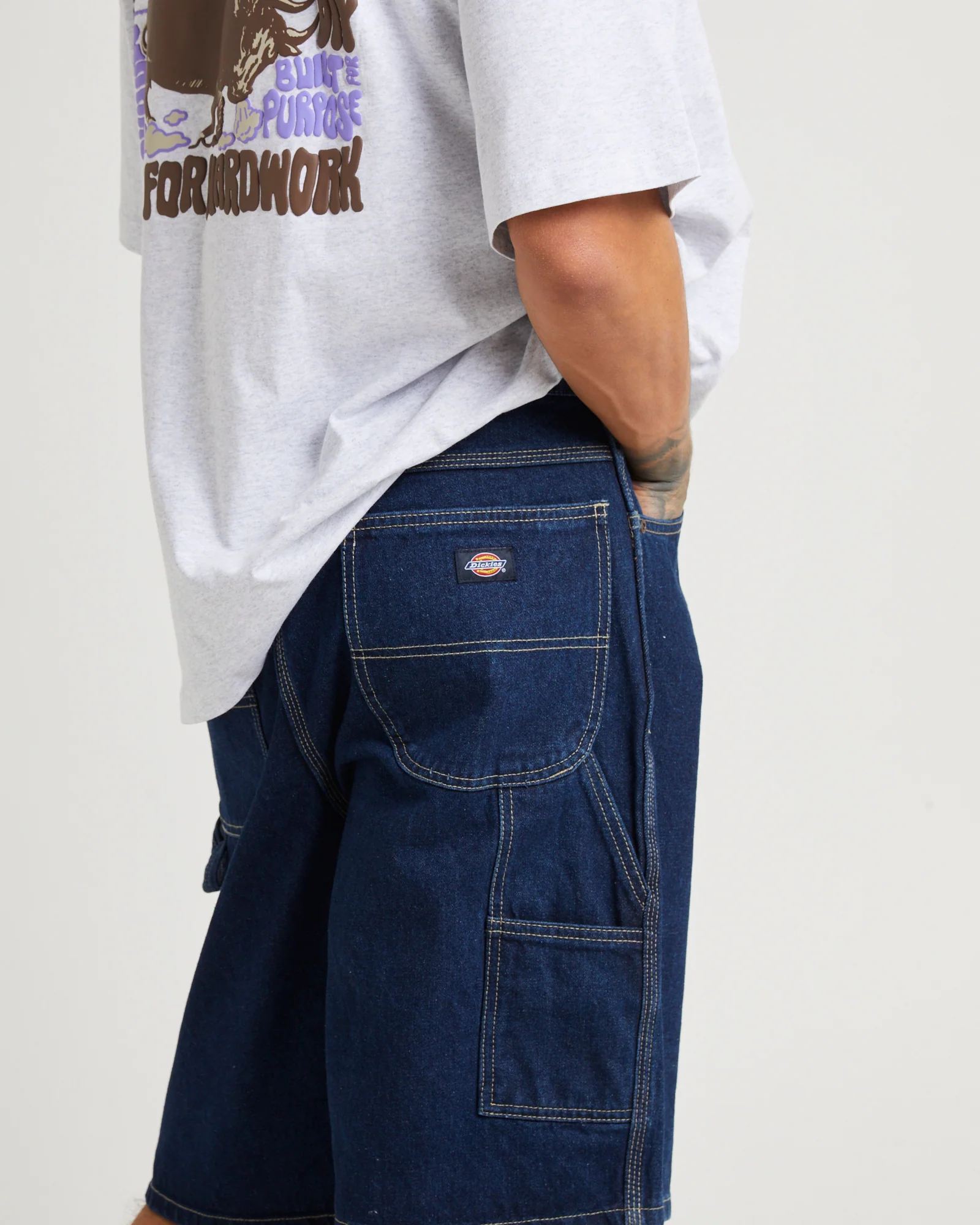 SDX200 11'' Relaxed Fit Denim Carpenter Shorts - Image 5