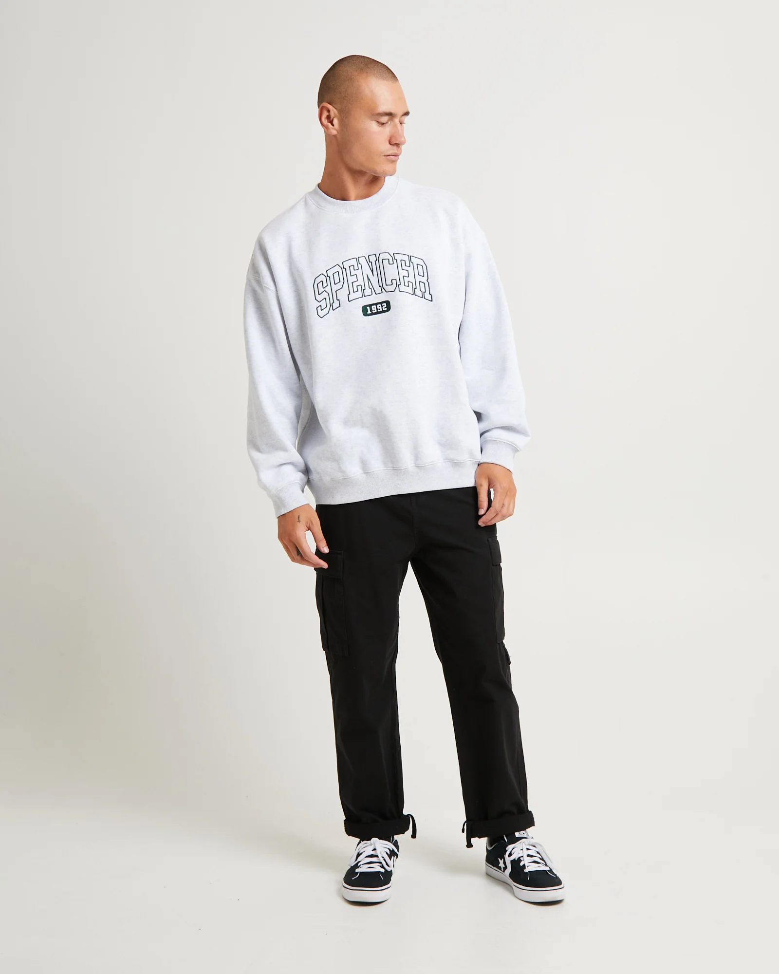 Seattle Crew Jumper Frost Marle Grey - Image 3