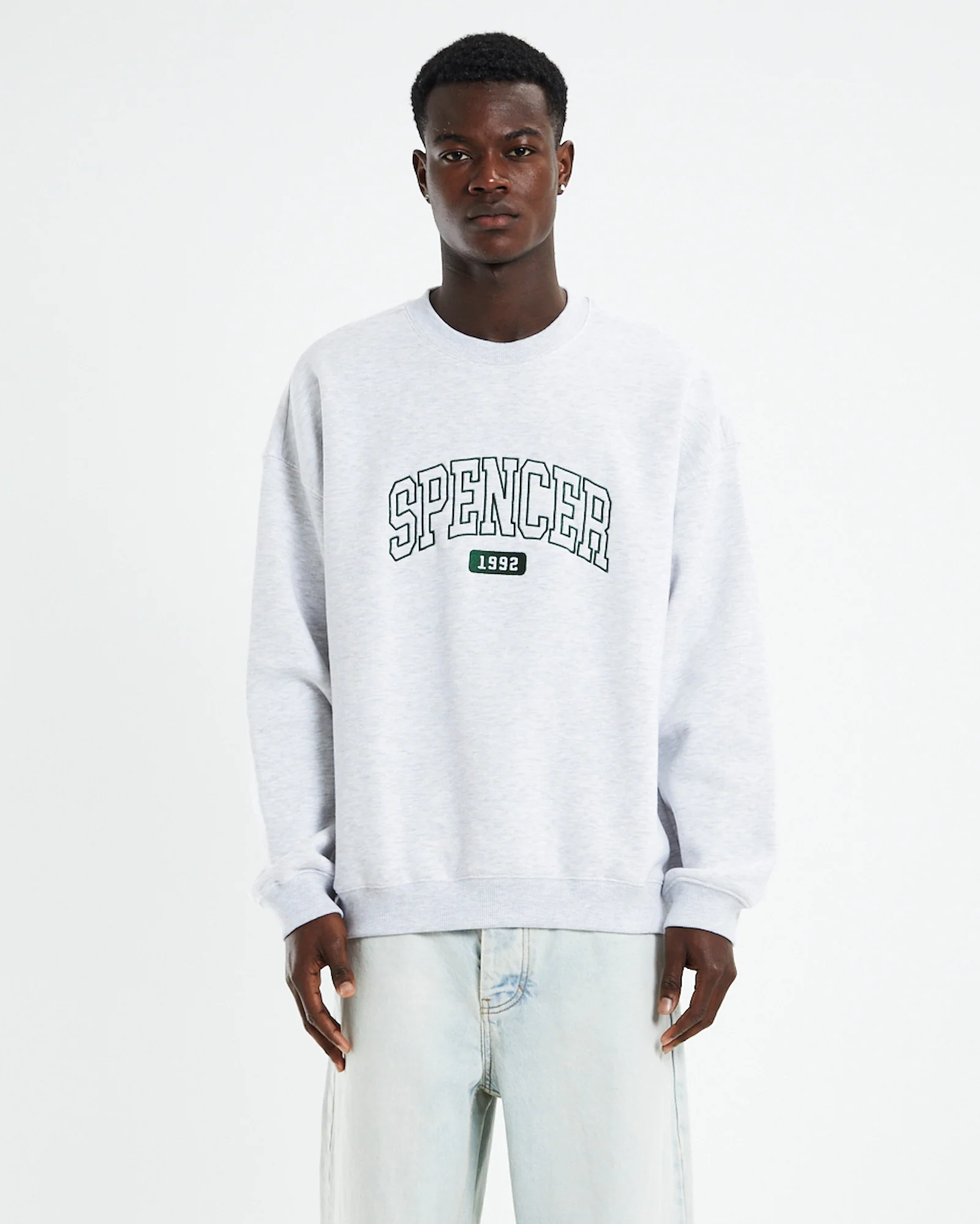 Seattle Crew Jumper Frost Marle Grey - Image 6